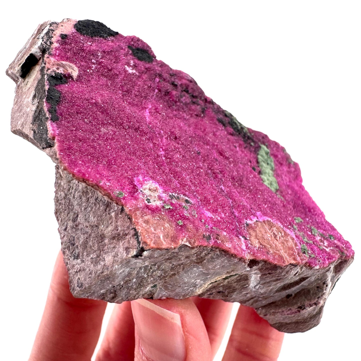 Cobaltoan Calcite w/ Kolwezite & Heterogenite (DR Congo) | cobalto calcite crystal, mineral specimen