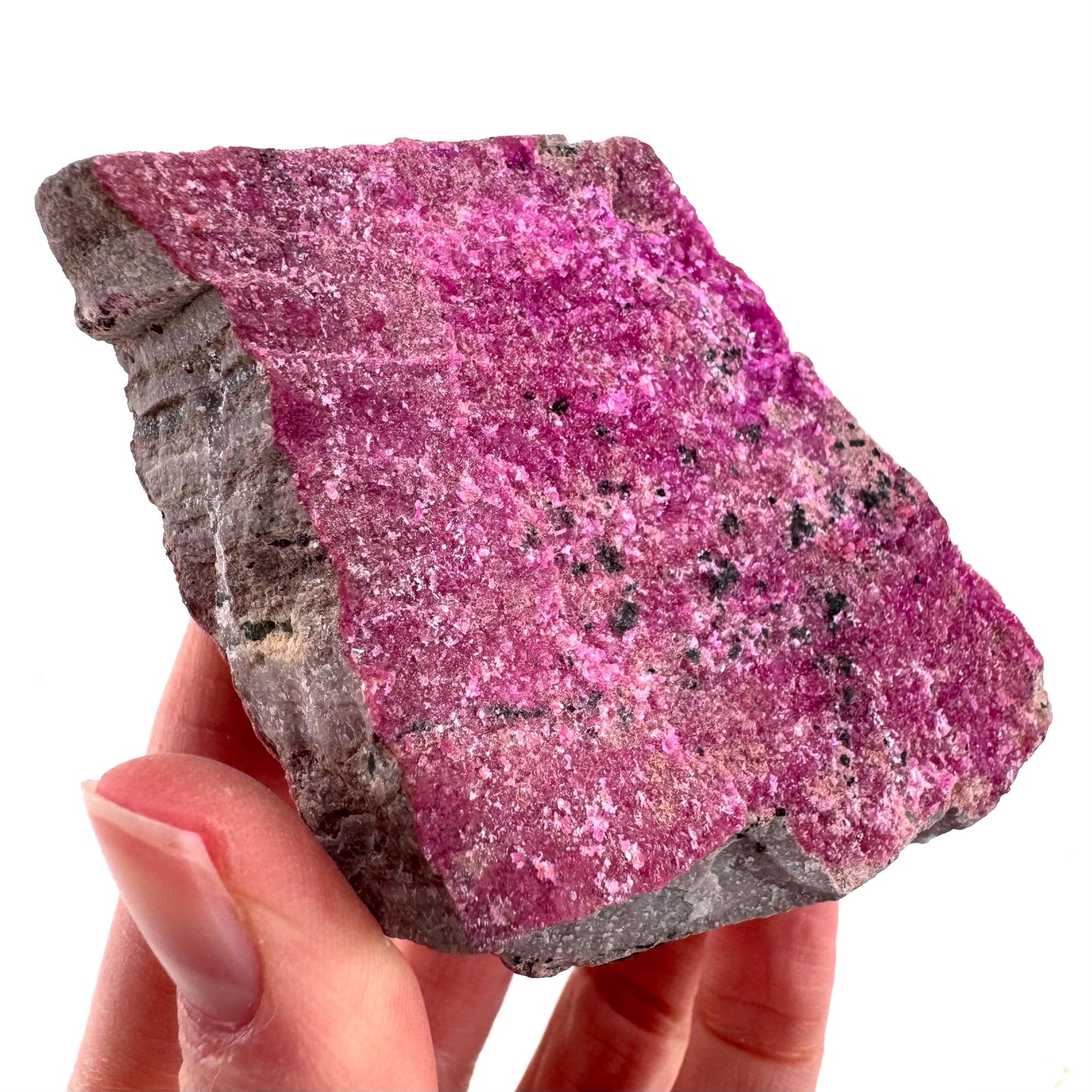 Cobaltoan Calcite w/ Kolwezite & Heterogenite (DR Congo) | cobalto calcite crystal, mineral specimen