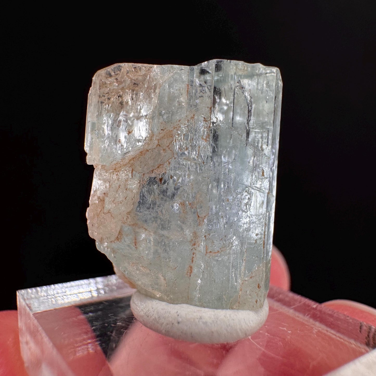Beryl var. Aquamarine (Namibia) | natural aquamarine crystal, mineral specimen