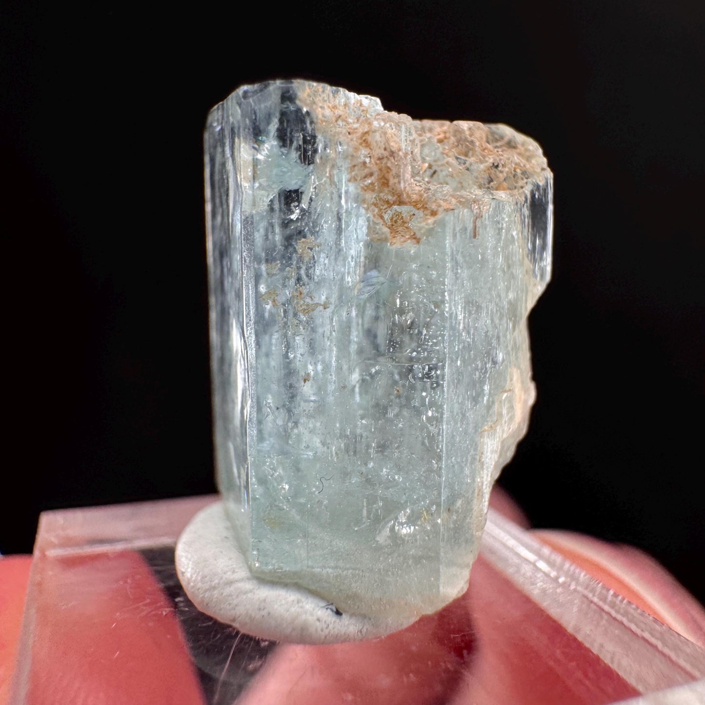 Beryl var. Aquamarine (Namibia) | natural aquamarine crystal, mineral specimen