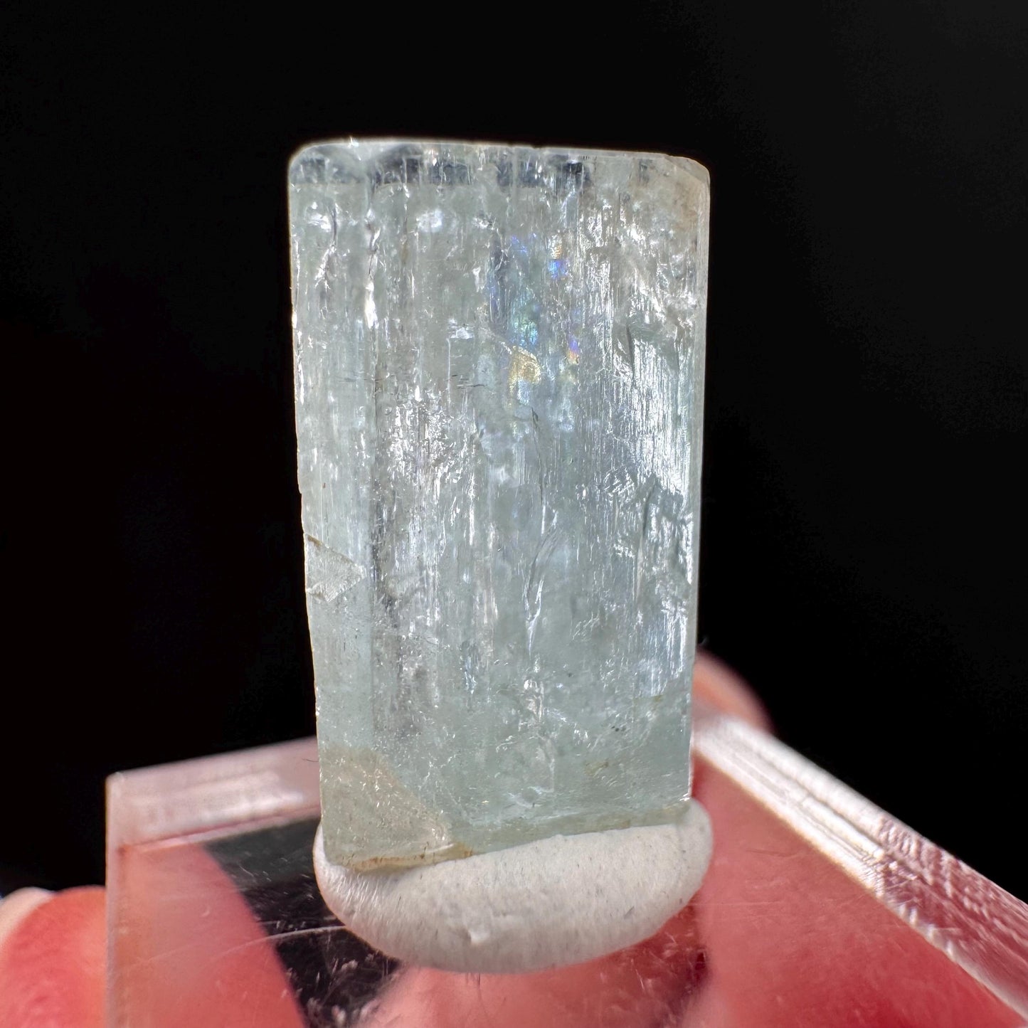 Beryl var. Aquamarine (Namibia) | natural aquamarine crystal, mineral specimen