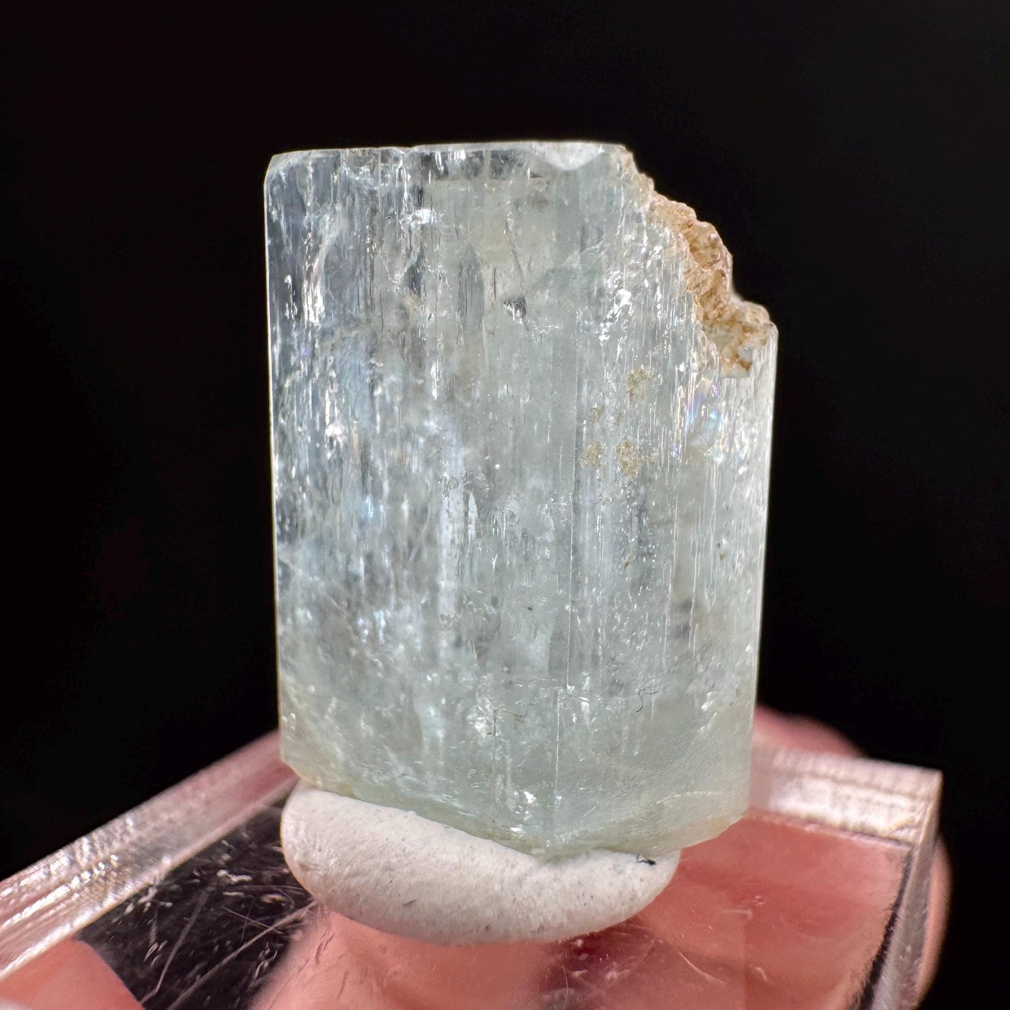 Beryl var. Aquamarine (Namibia) | natural aquamarine crystal, mineral specimen