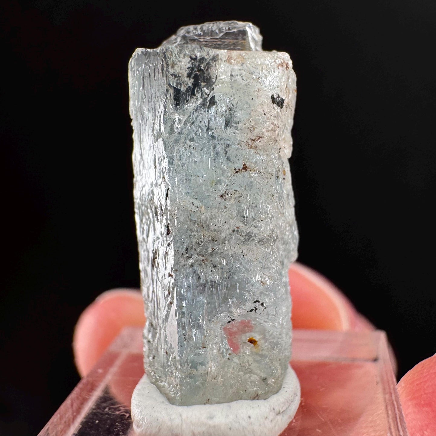 Beryl var. Aquamarine (Namibia) | natural aquamarine crystal, mineral specimen