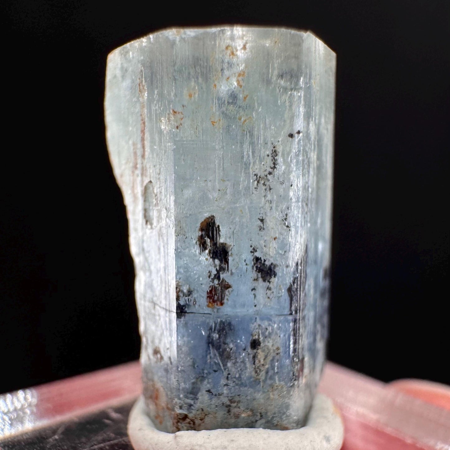 Beryl var. Aquamarine (Namibia) | natural aquamarine crystal, mineral specimen