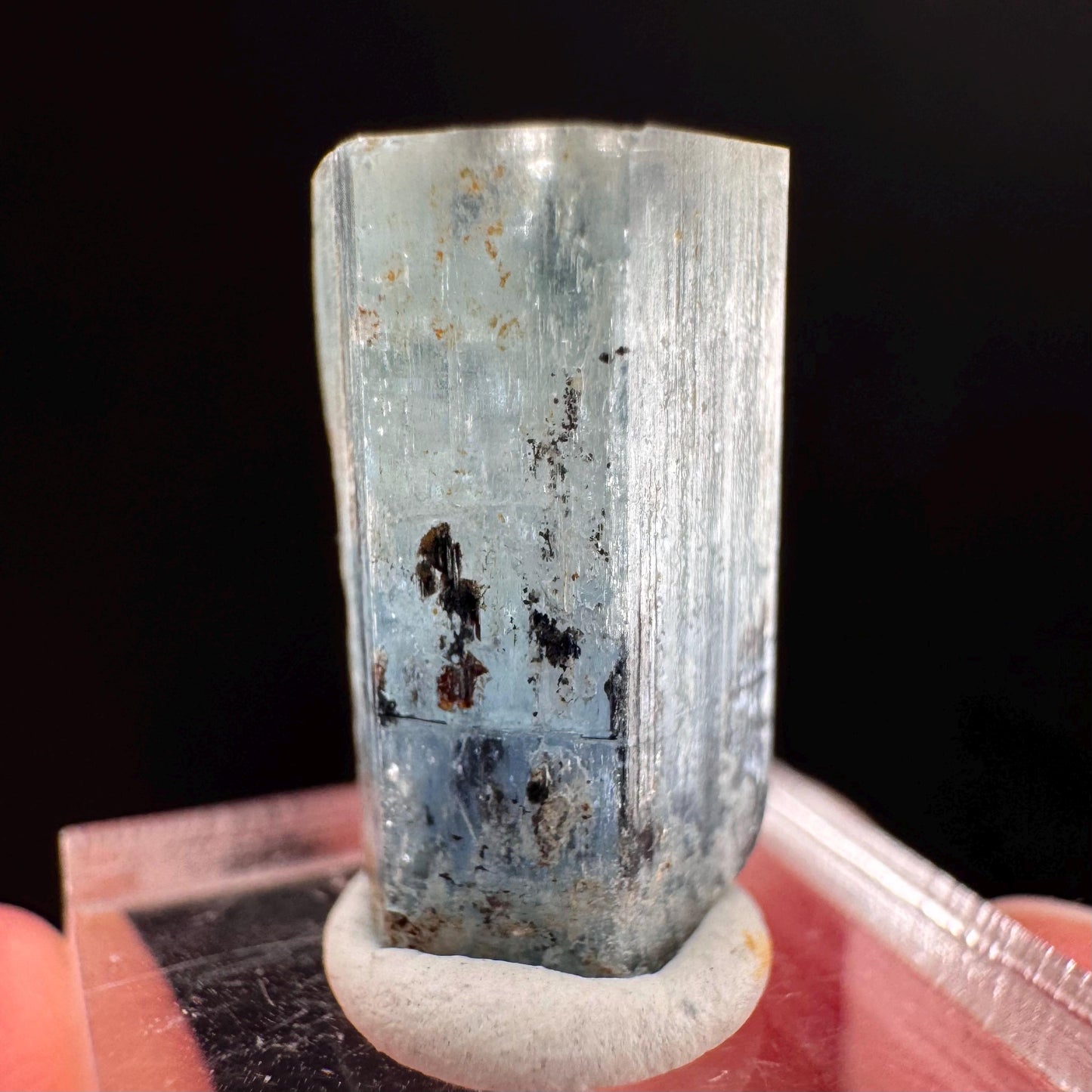Beryl var. Aquamarine (Namibia) | natural aquamarine crystal, mineral specimen