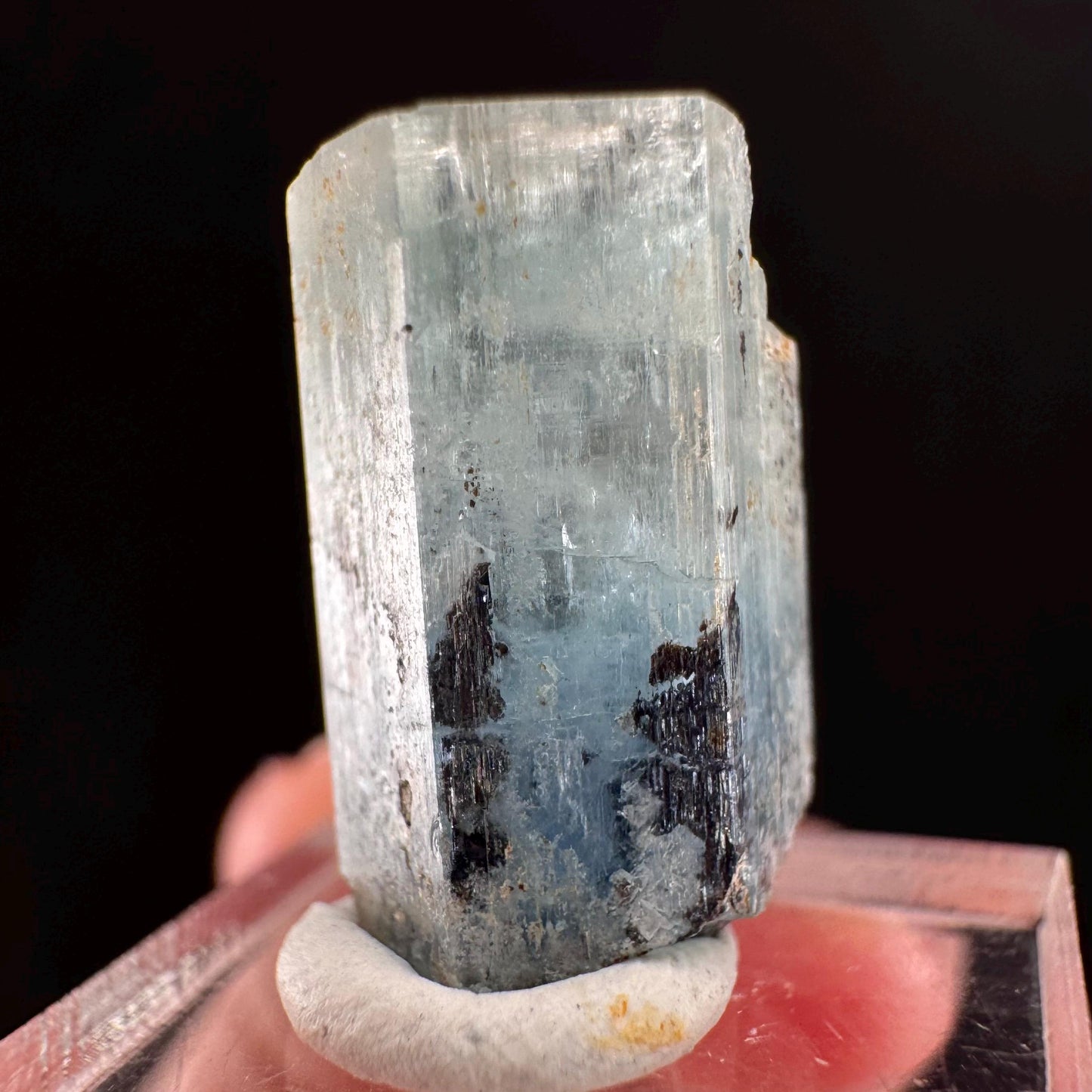Beryl var. Aquamarine (Namibia) | natural aquamarine crystal, mineral specimen