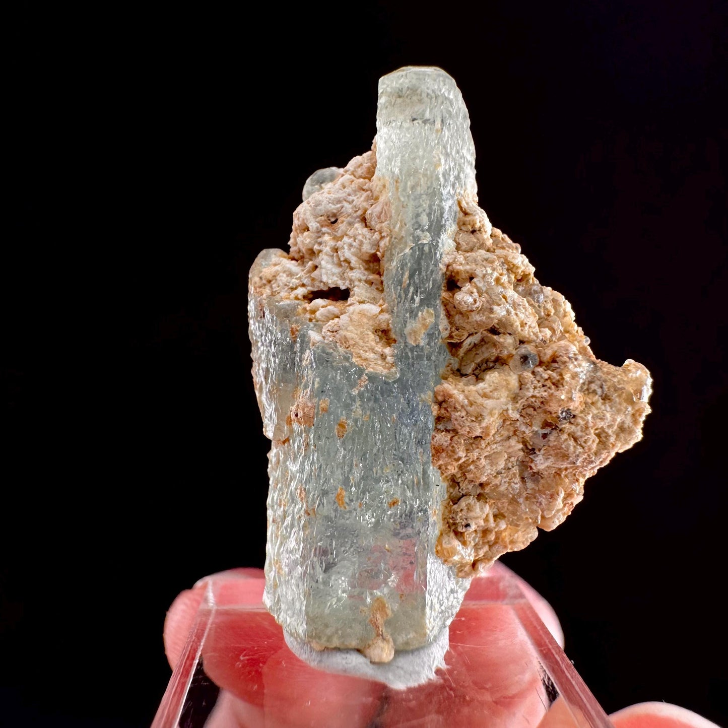 Beryl var. Aquamarine (Namibia) | natural aquamarine crystal, mineral specimen
