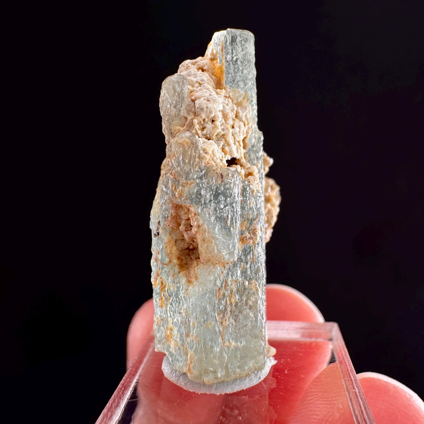 Beryl var. Aquamarine (Namibia) | natural aquamarine crystal, mineral specimen