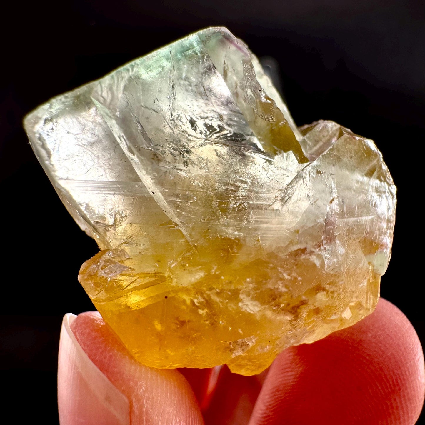 Okorusu Fluorite (Namibia) | yellow fluorite cluster, crystals, mineral specimen