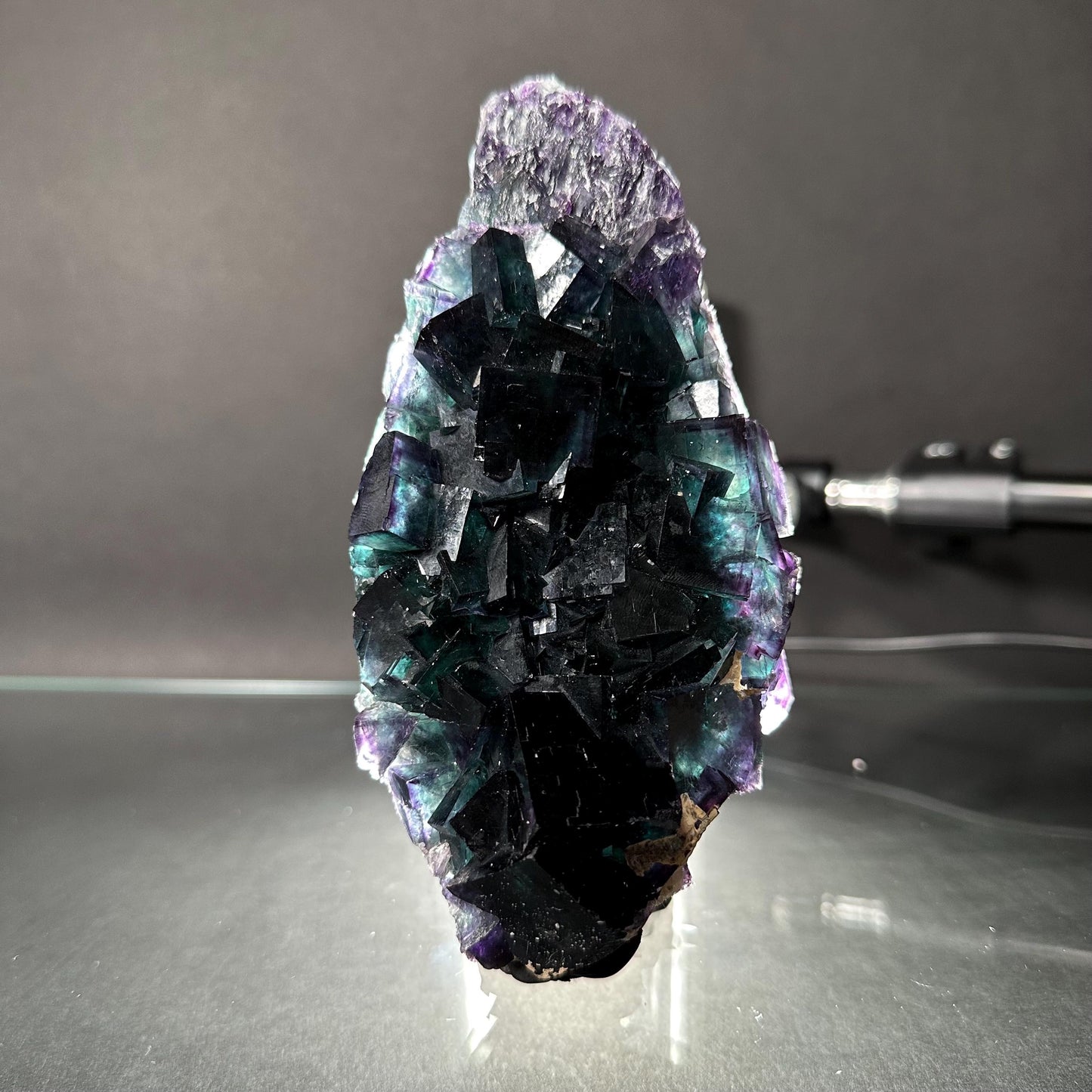 Okorusu Fluorite (Namibia) | green & purple fluorite crystal, mineral specimen