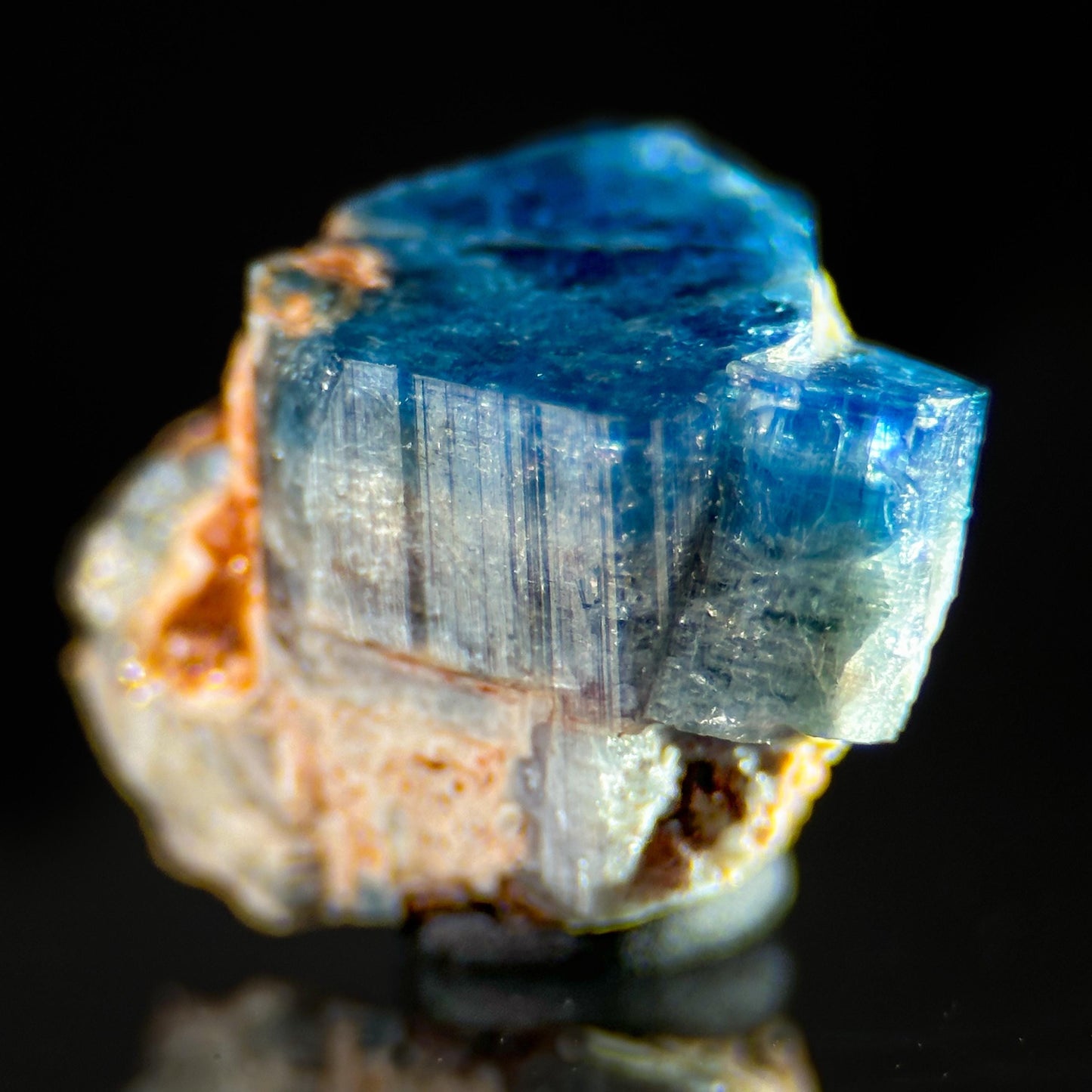 Euclase (Zimbabwe) | blue euclase crystal, rare mineral specimen