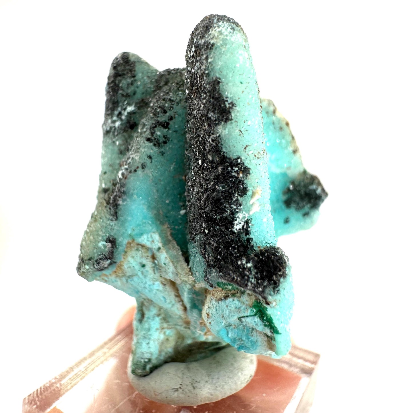 Chrysocolla Pseudomorph after Azurite (DR Congo) | blue chrysocolla crystal, mineral specimen