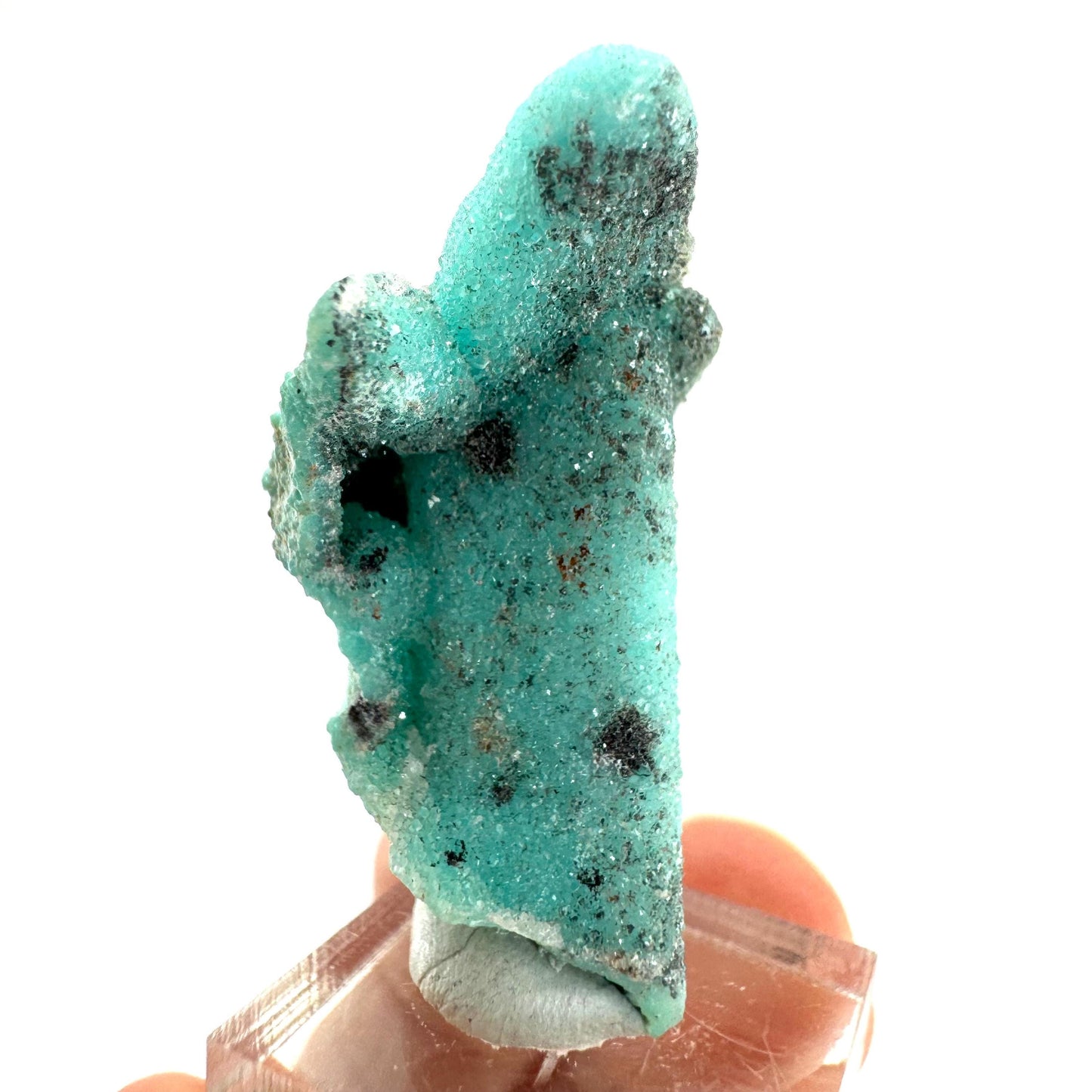 Chrysocolla Pseudomorph after Azurite (DR Congo) | blue chrysocolla crystal, mineral specimen