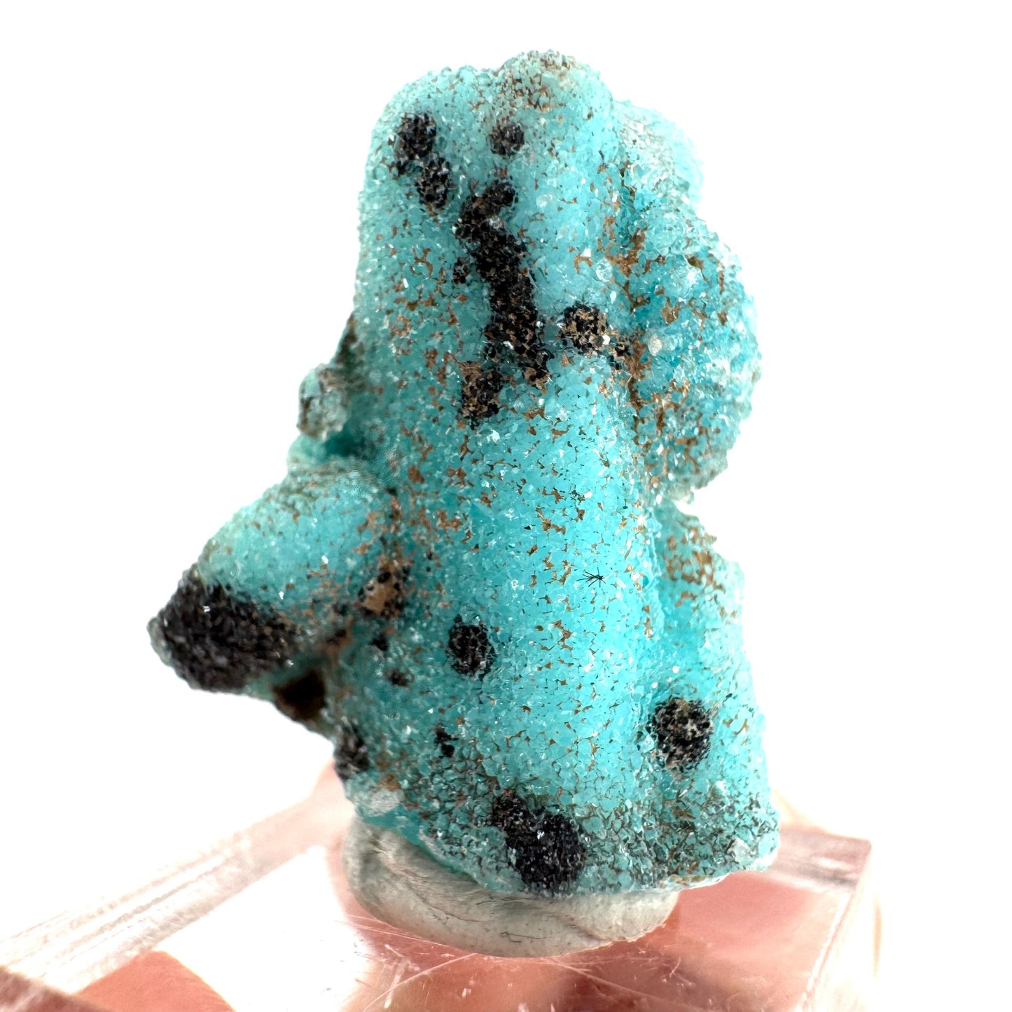 Chrysocolla Pseudomorph after Azurite (DR Congo) | blue chrysocolla crystal, mineral specimen