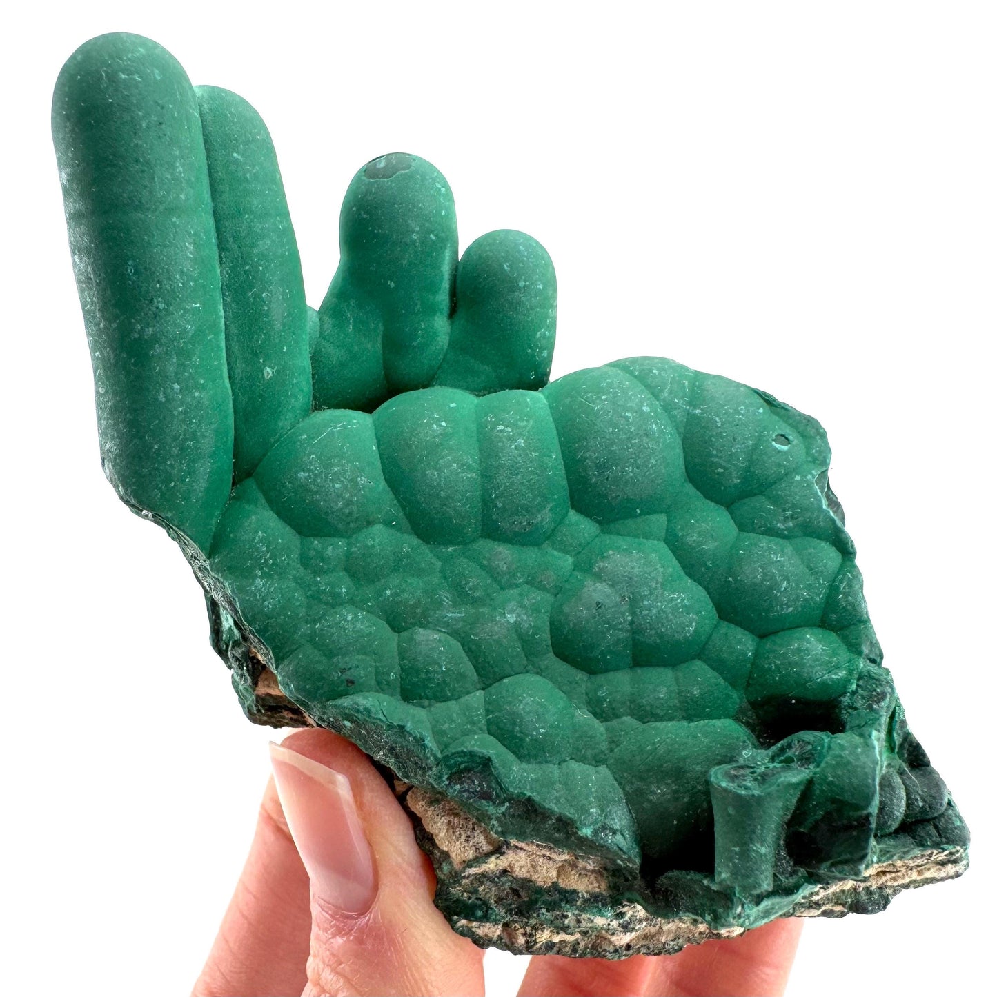 Malachite Stalactite (DR Congo) | natural malachite crystal, mineral specimen