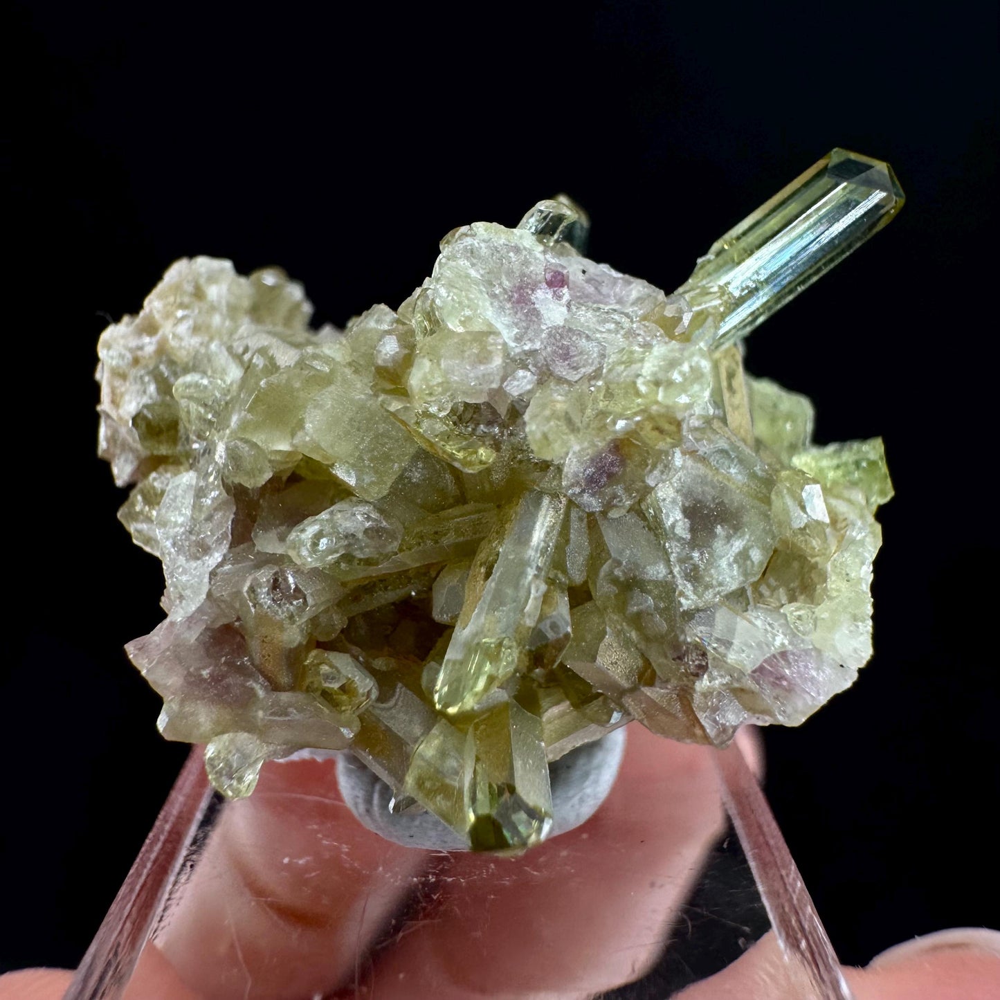 Vesuvianite (Canada) | green vesuvianite crystal, mineral specimen, rare crystals