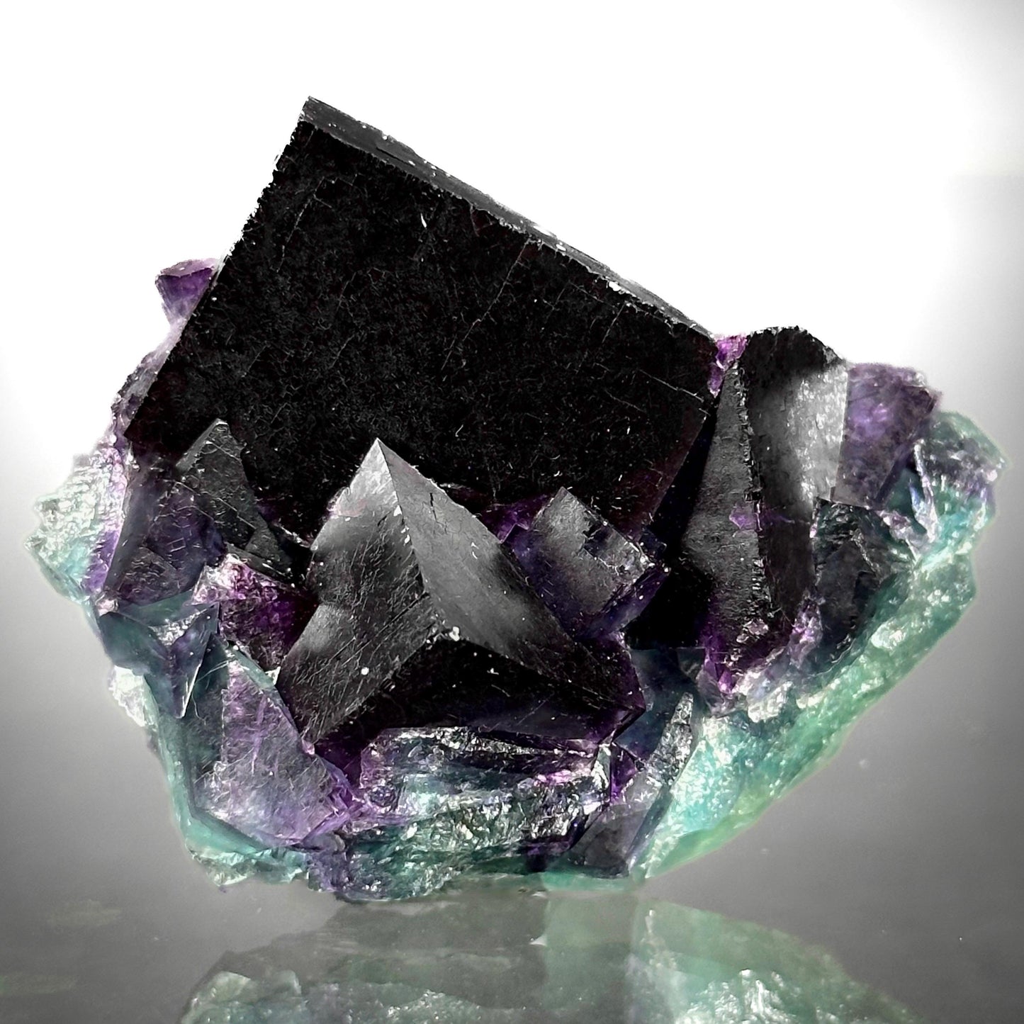 Okorusu Fluorite (Namibia) | fluorite cluster, purple fluorite crystal, mineral specimen