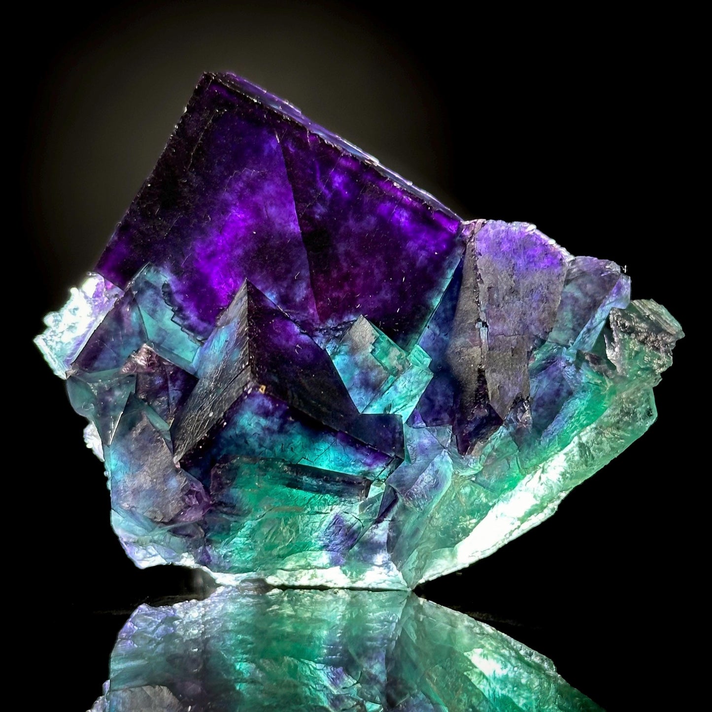 Okorusu Fluorite (Namibia) | fluorite cluster, purple fluorite crystal, mineral specimen