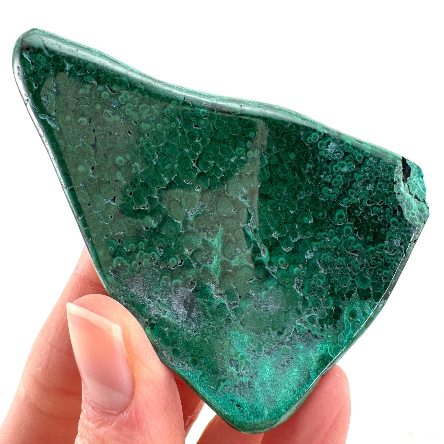 Polished Malachite (DR Congo) | natural malachite, malachite freeform, malachite, mineral specimen