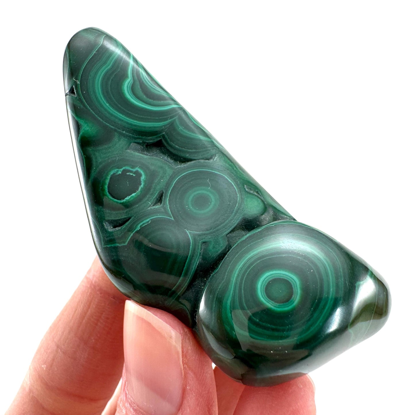 Polished Malachite (DR Congo) | natural malachite, malachite freeform, malachite, mineral specimen