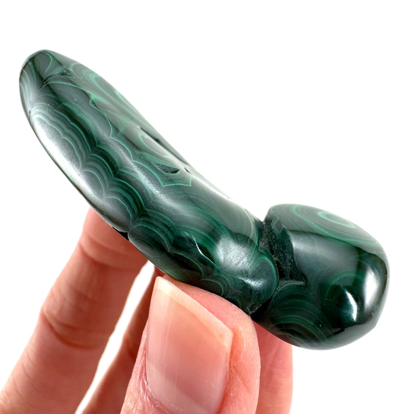 Polished Malachite (DR Congo) | natural malachite, malachite freeform, malachite, mineral specimen