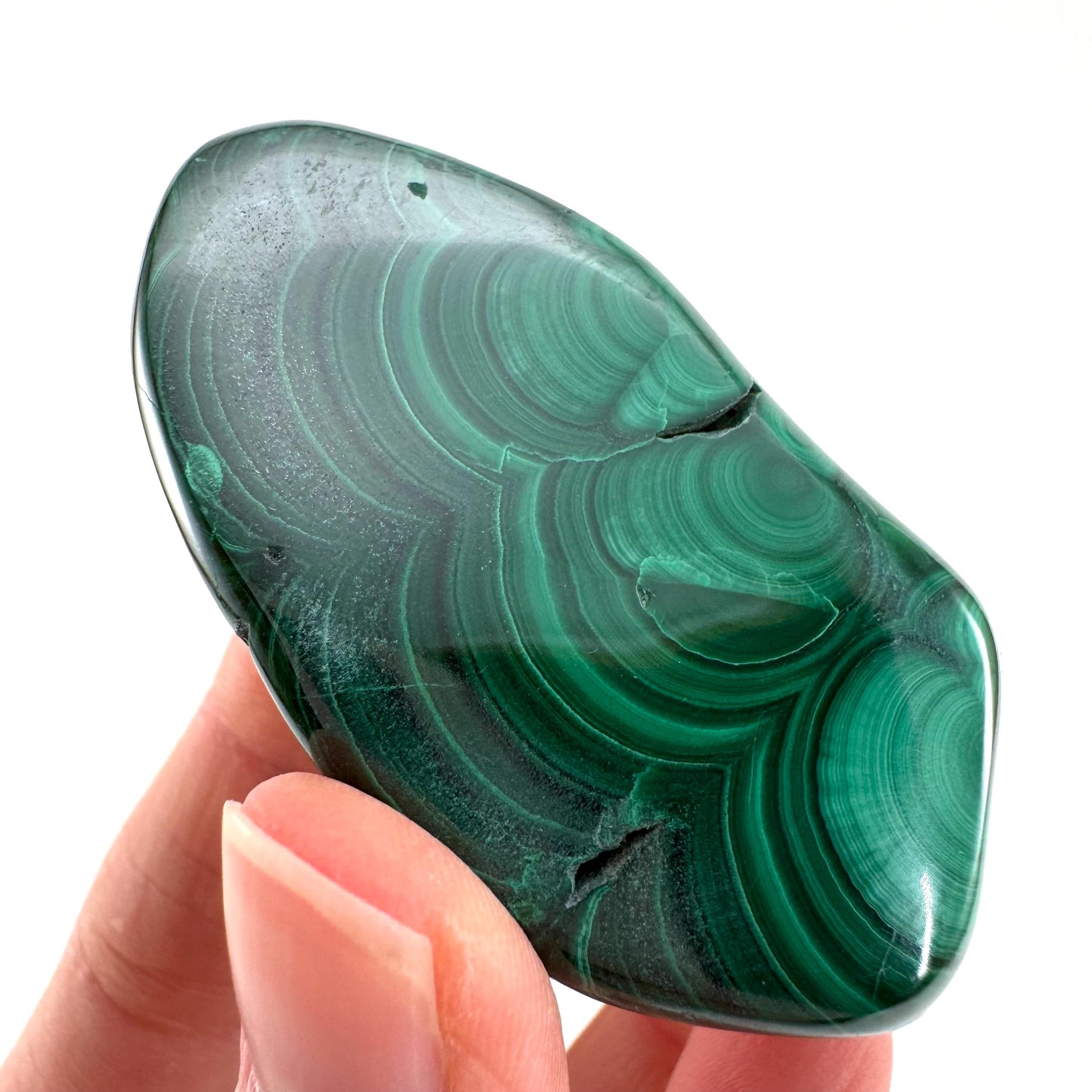 Polished Malachite (DR Congo) | natural malachite, malachite freeform, malachite, mineral specimen