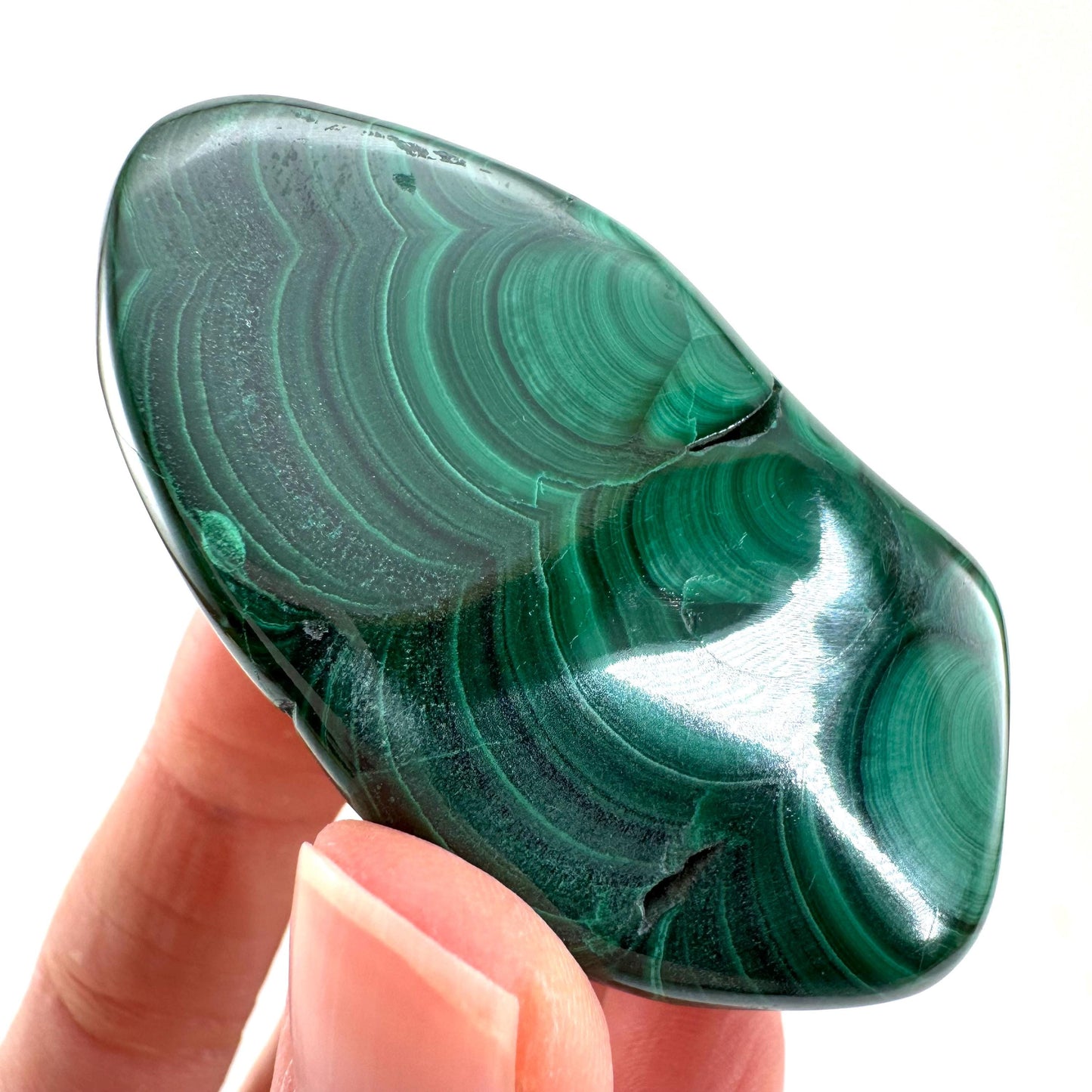 Polished Malachite (DR Congo) | natural malachite, malachite freeform, malachite, mineral specimen