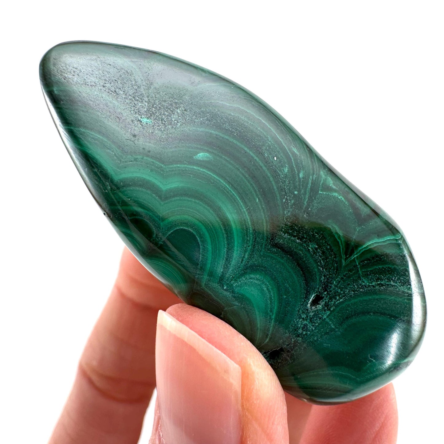 Polished Malachite (DR Congo) | natural malachite, malachite freeform, malachite, mineral specimen