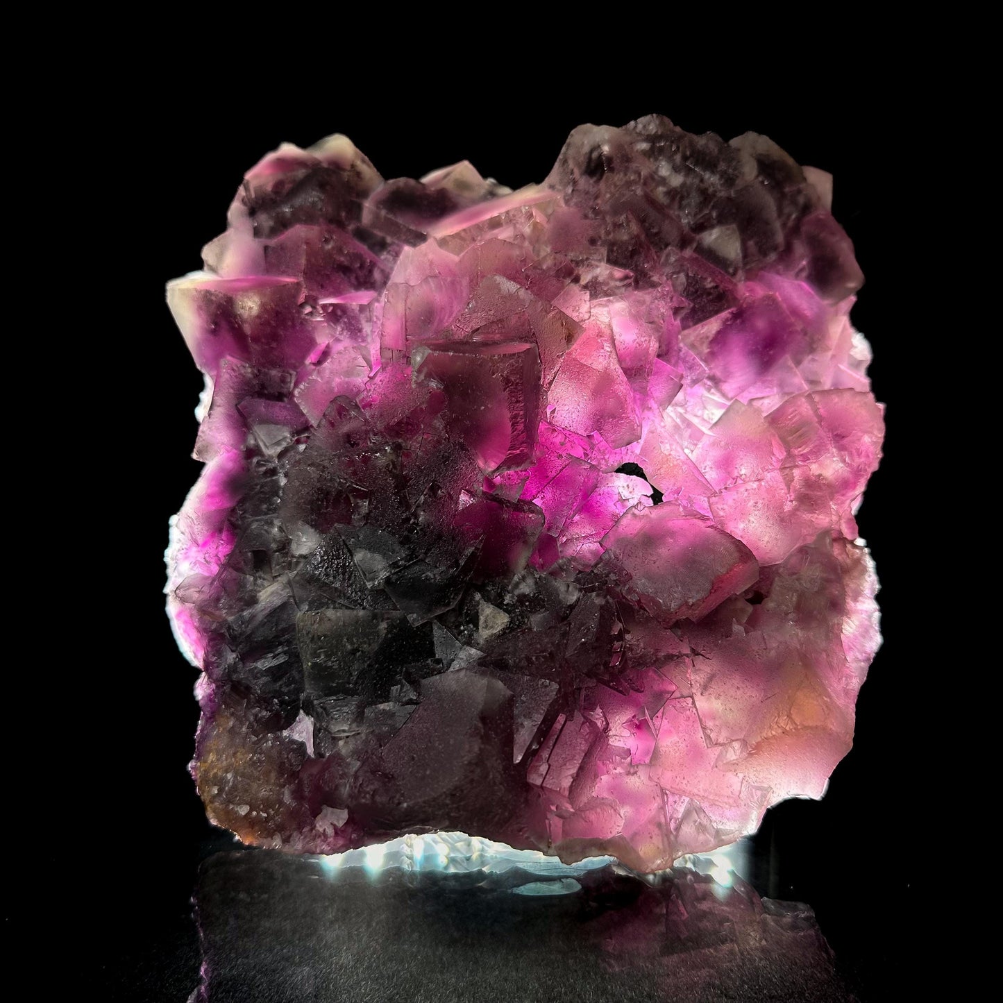Okorusu Fluorite (Namibia) | fluorite cluster, purple fluorite crystal, mineral specimen