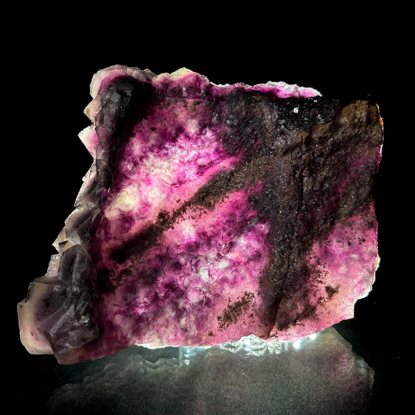 Okorusu Fluorite (Namibia) | fluorite cluster, purple fluorite crystal, mineral specimen