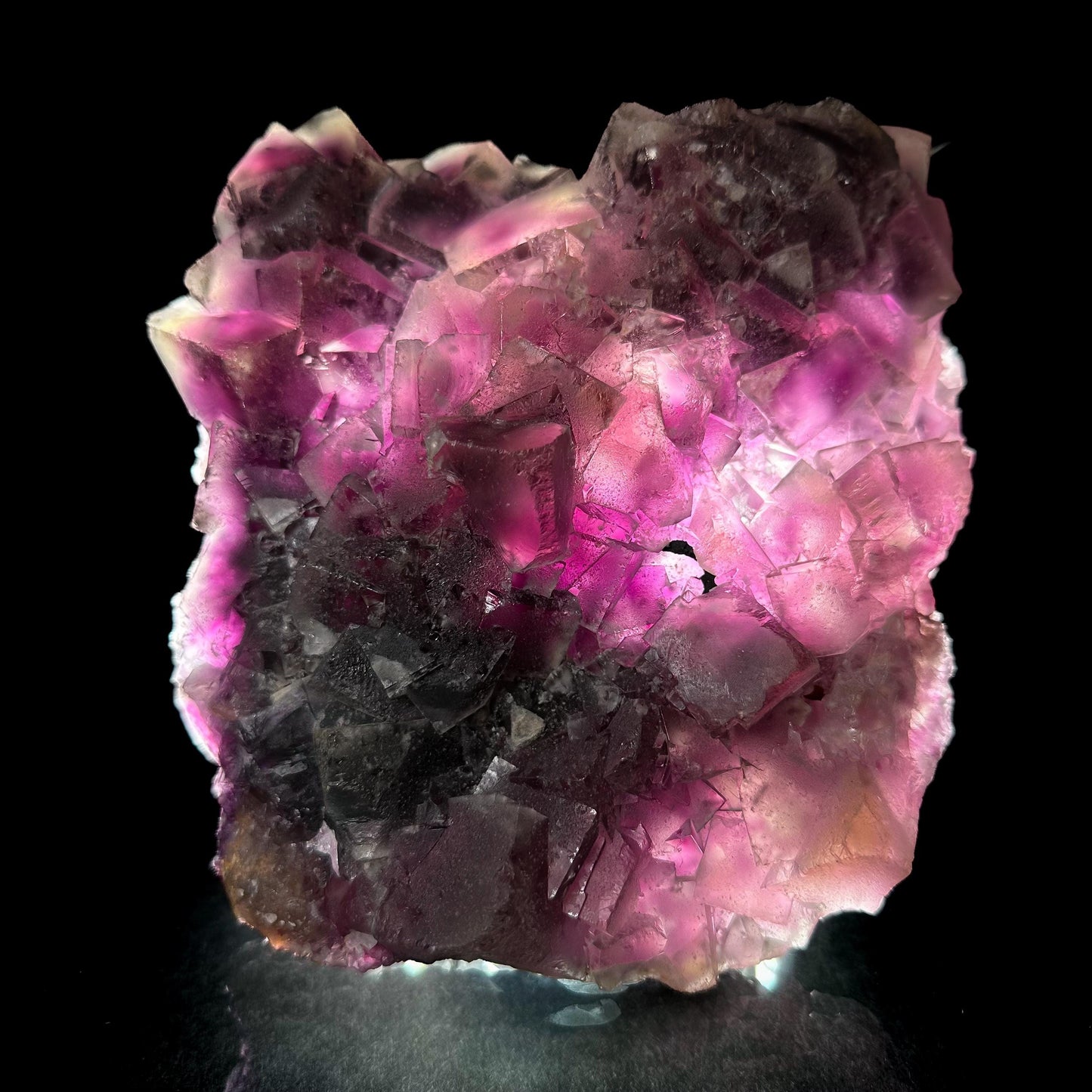Okorusu Fluorite (Namibia) | fluorite cluster, purple fluorite crystal, mineral specimen