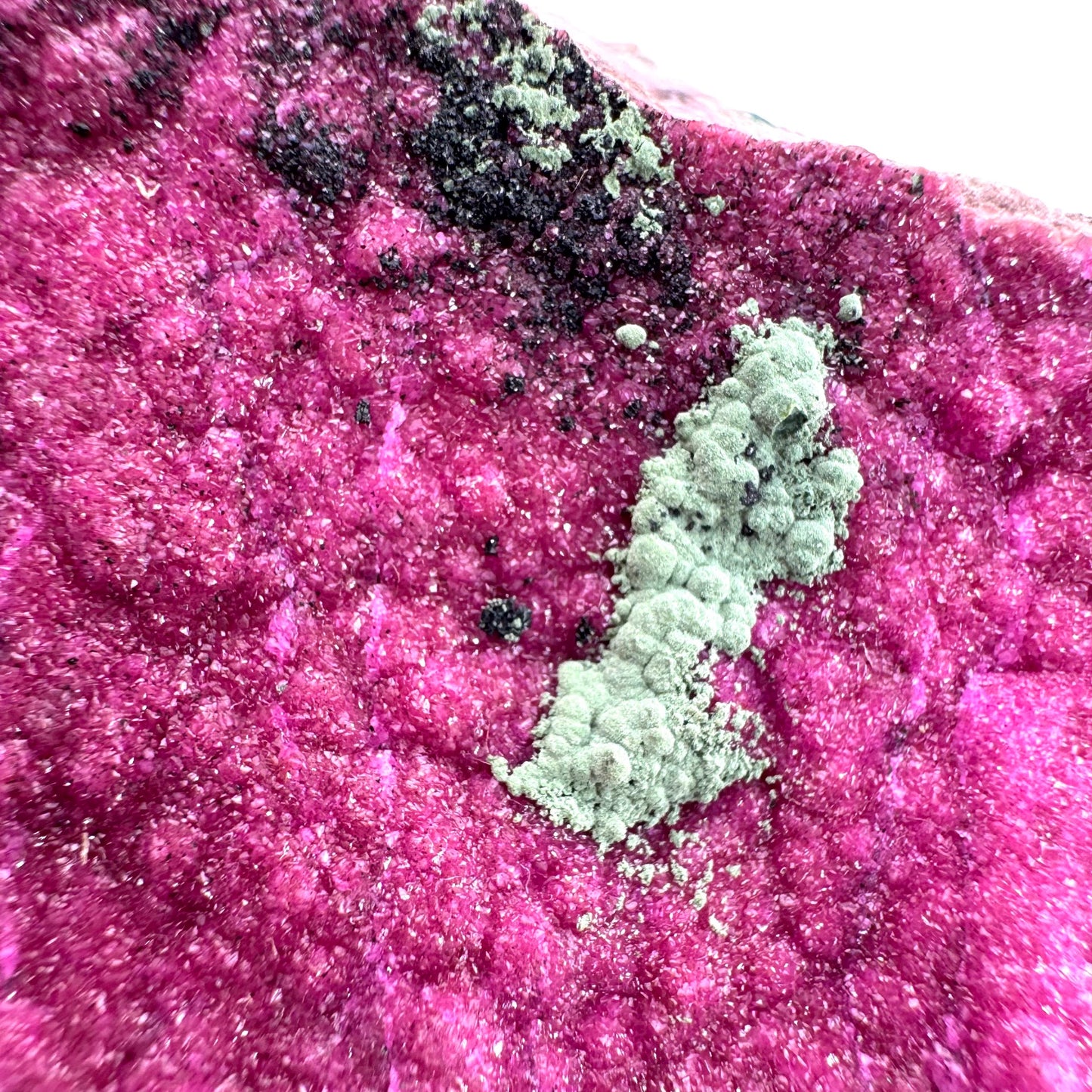 Cobaltoan Calcite w/ Kolwezite & Heterogenite (DR Congo) | cobalto calcite crystal, mineral specimen