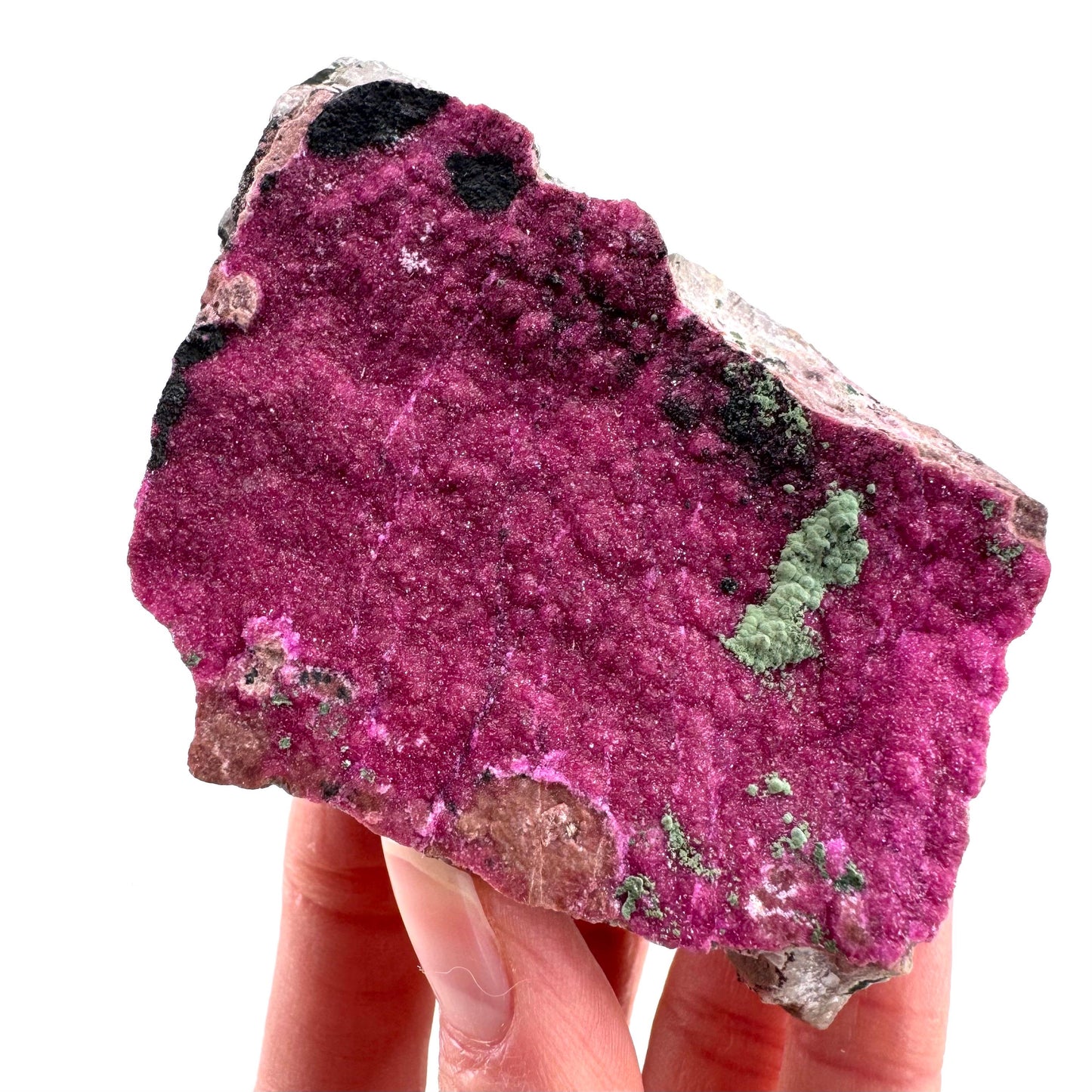 Cobaltoan Calcite w/ Kolwezite & Heterogenite (DR Congo) | cobalto calcite crystal, mineral specimen