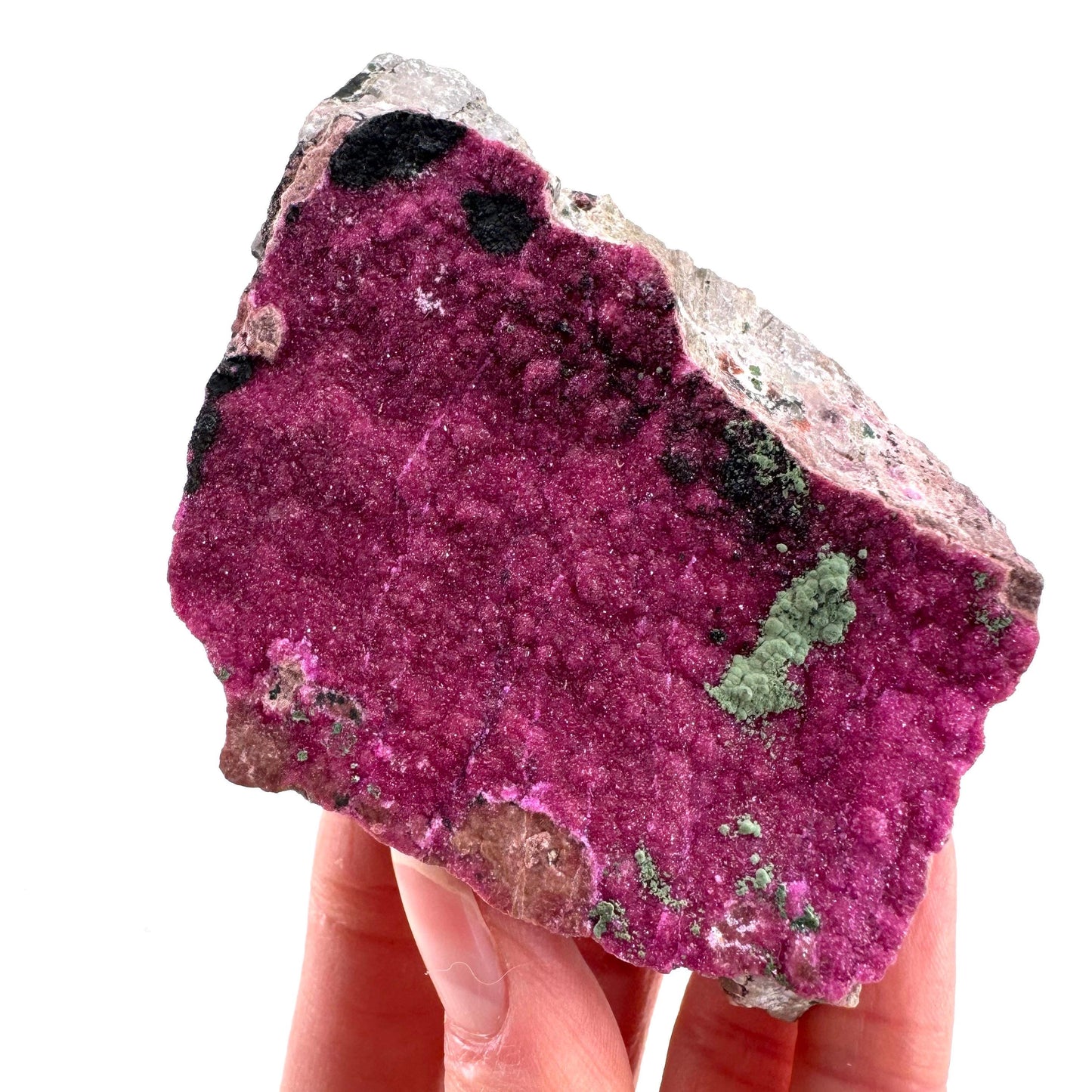 Cobaltoan Calcite w/ Kolwezite & Heterogenite (DR Congo) | cobalto calcite crystal, mineral specimen