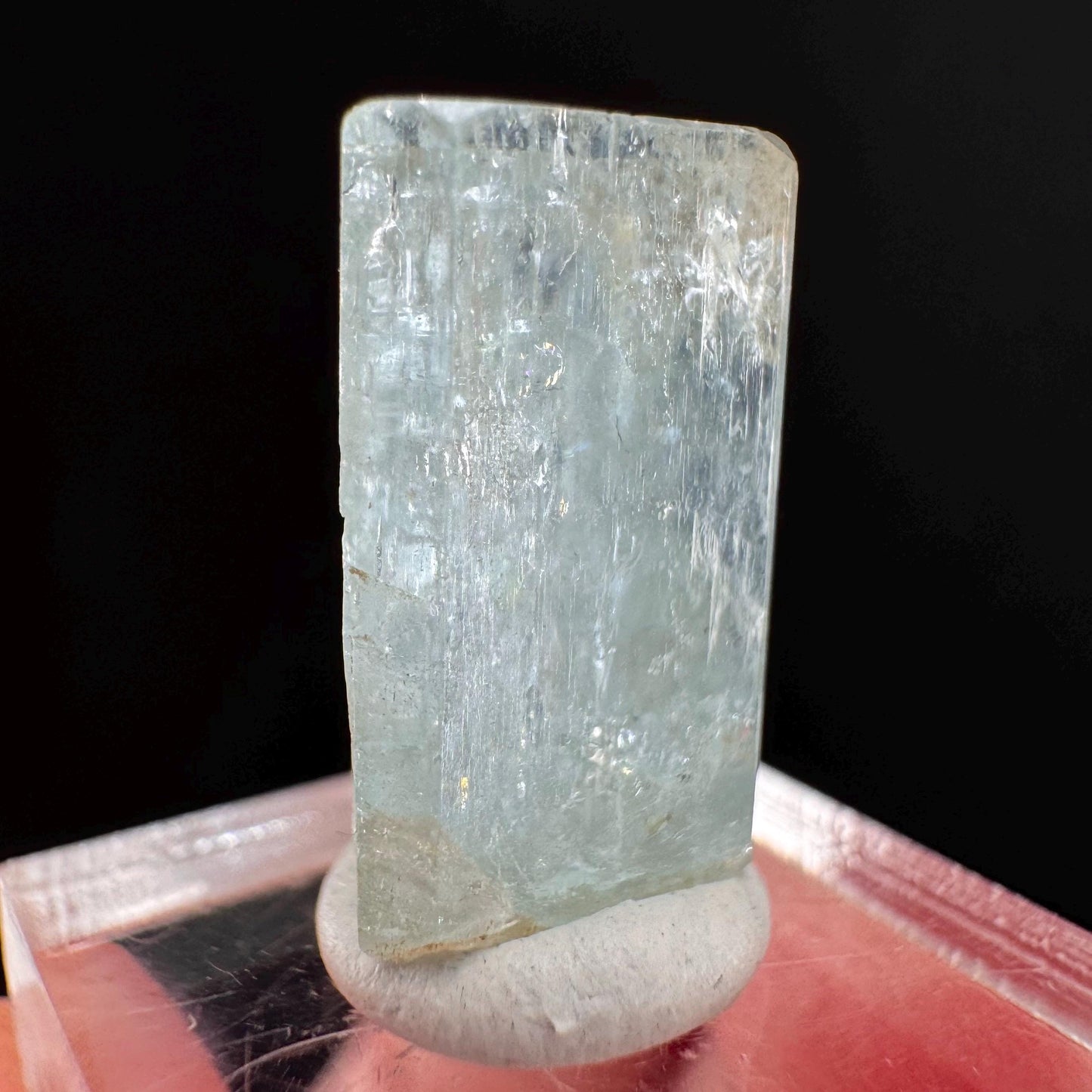 Beryl var. Aquamarine (Namibia) | natural aquamarine crystal, mineral specimen