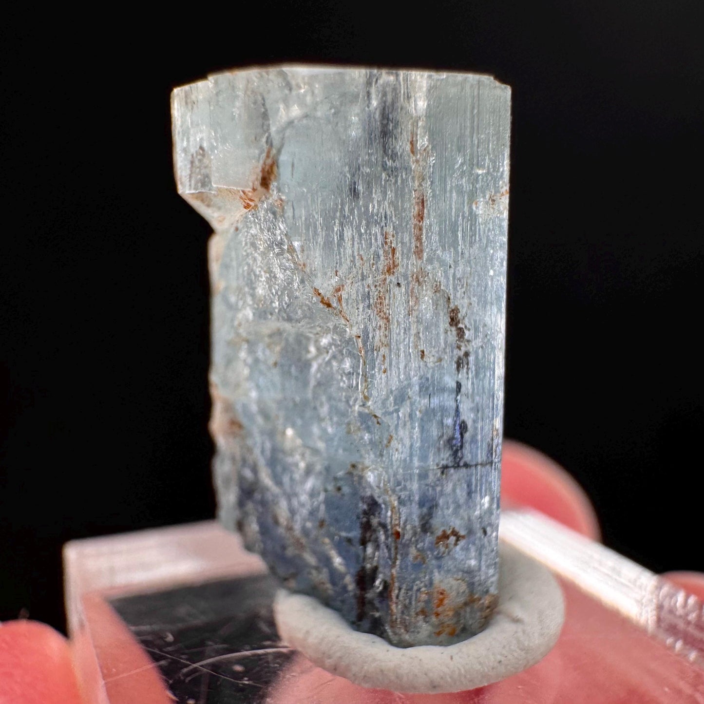 Beryl var. Aquamarine (Namibia) | natural aquamarine crystal, mineral specimen