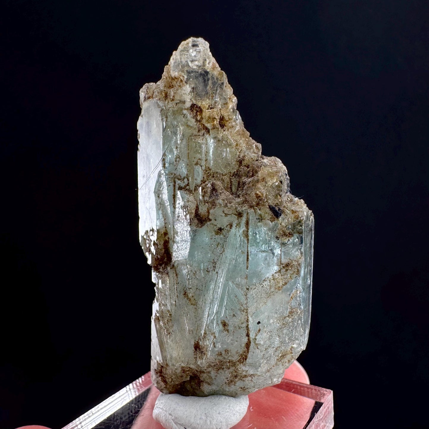Beryl var. Aquamarine (Namibia) | natural aquamarine crystal, mineral specimen