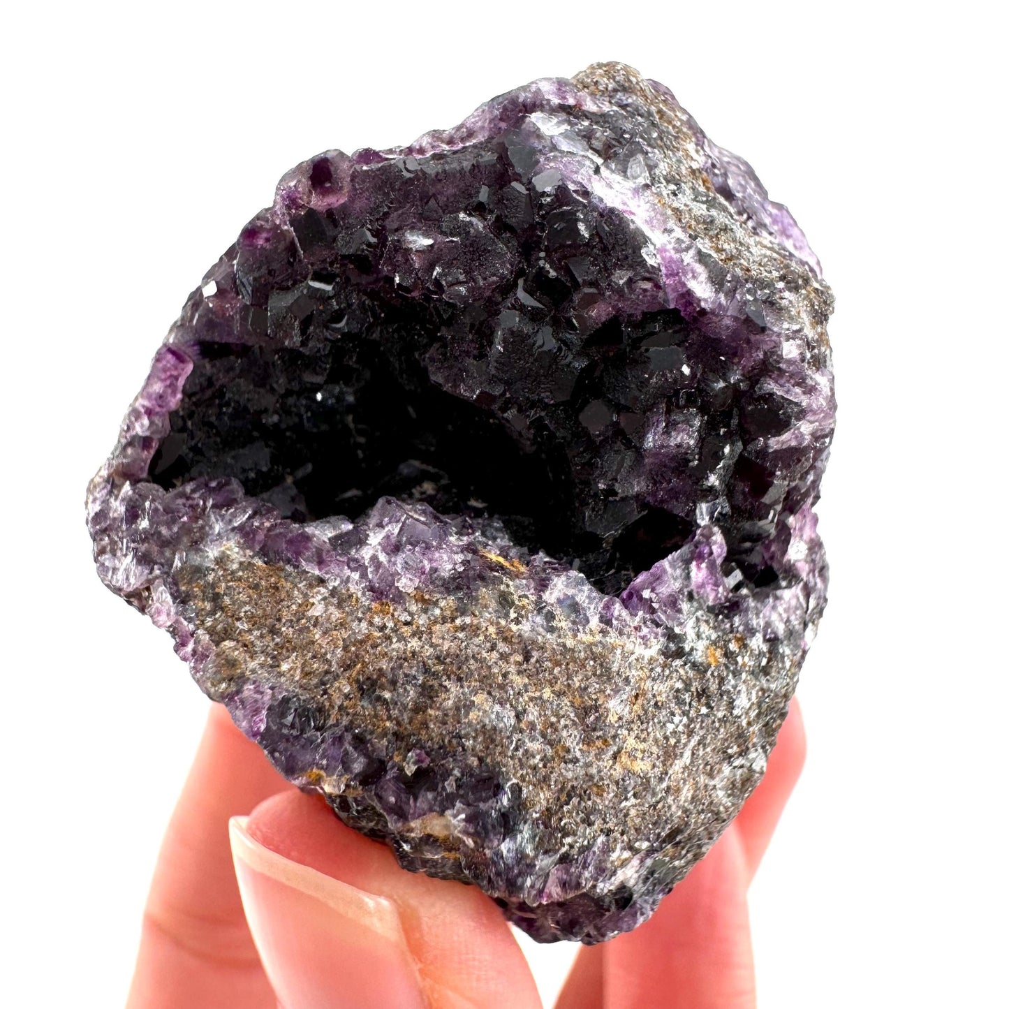 Okorusu Fluorite (Namibia) | purple fluorite cluster, crystals, mineral specimen
