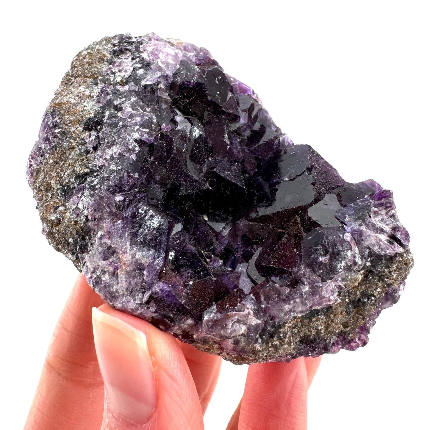 Okorusu Fluorite (Namibia) | purple fluorite cluster, crystals, mineral specimen