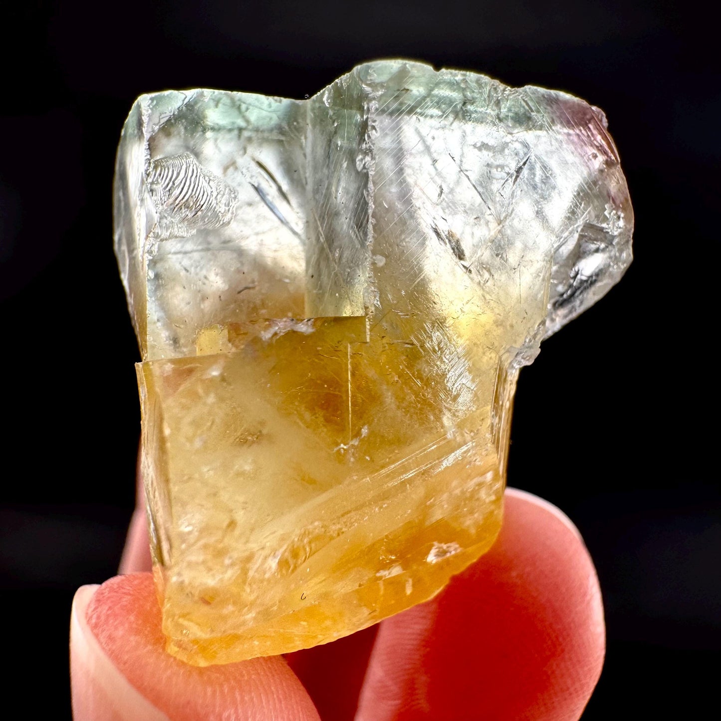 Okorusu Fluorite (Namibia) | yellow fluorite cluster, crystals, mineral specimen
