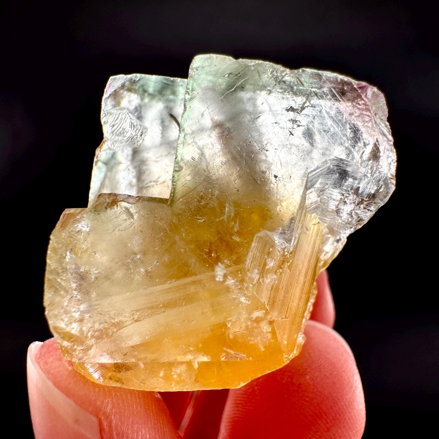 Okorusu Fluorite (Namibia) | yellow fluorite cluster, crystals, mineral specimen