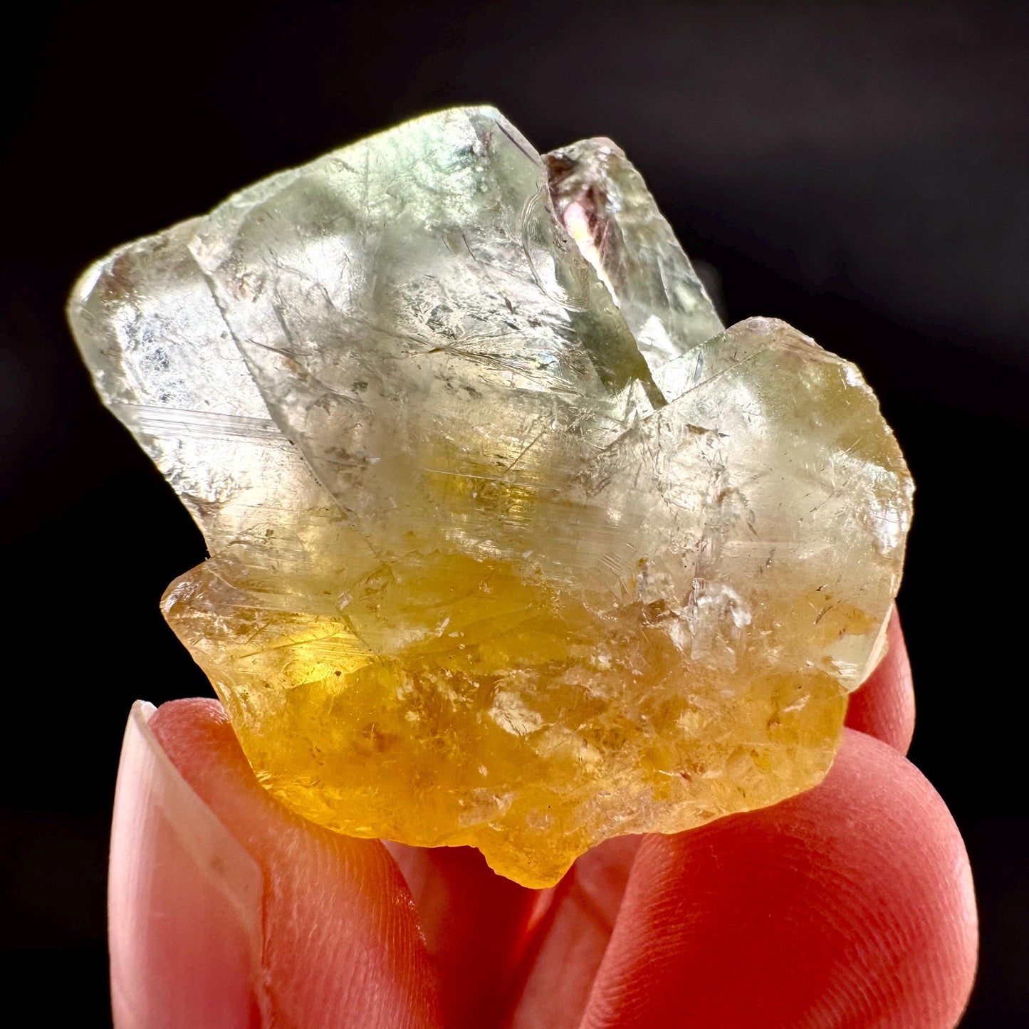 Okorusu Fluorite (Namibia) | yellow fluorite cluster, crystals, mineral specimen
