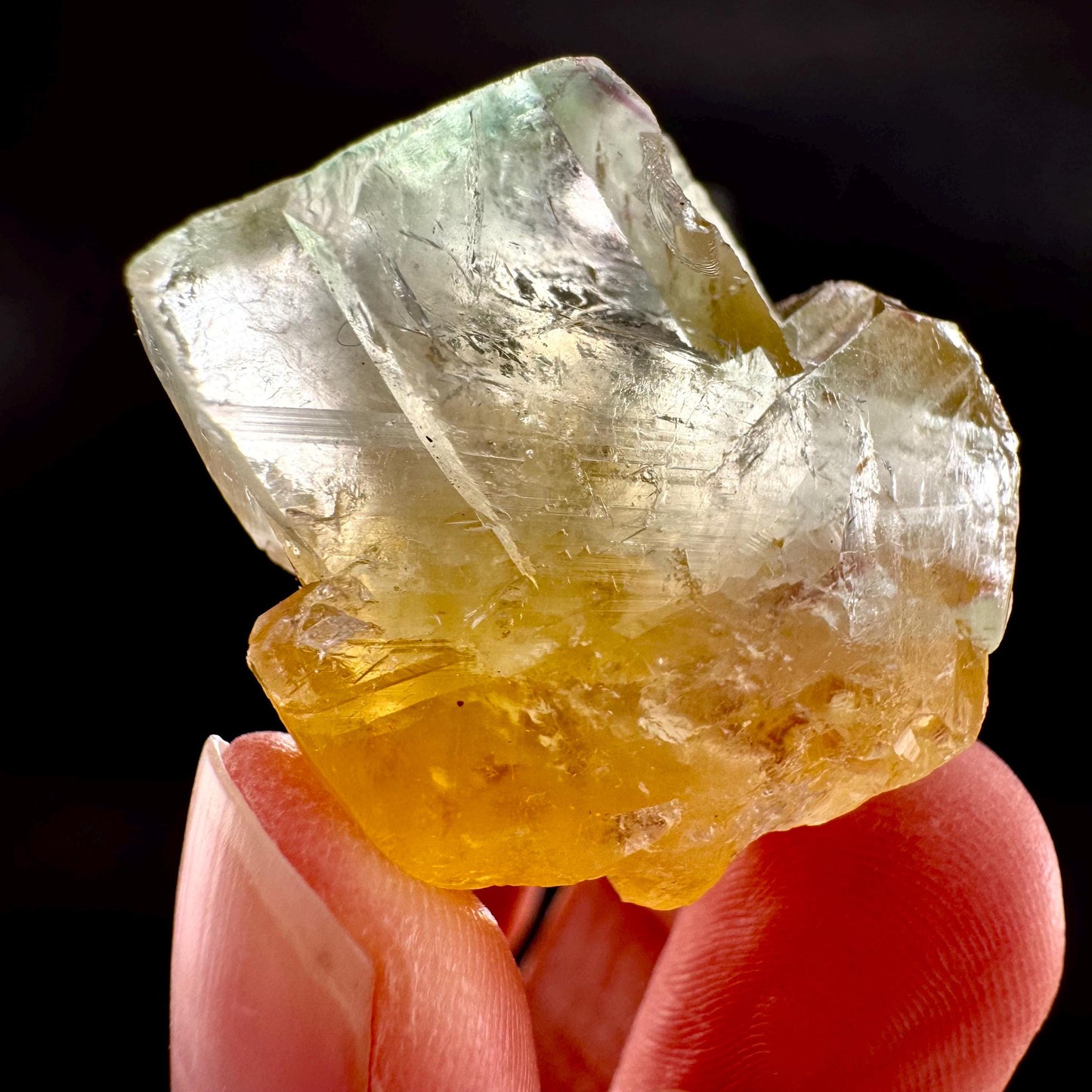 Okorusu Fluorite (Namibia) | yellow fluorite cluster, crystals, mineral specimen