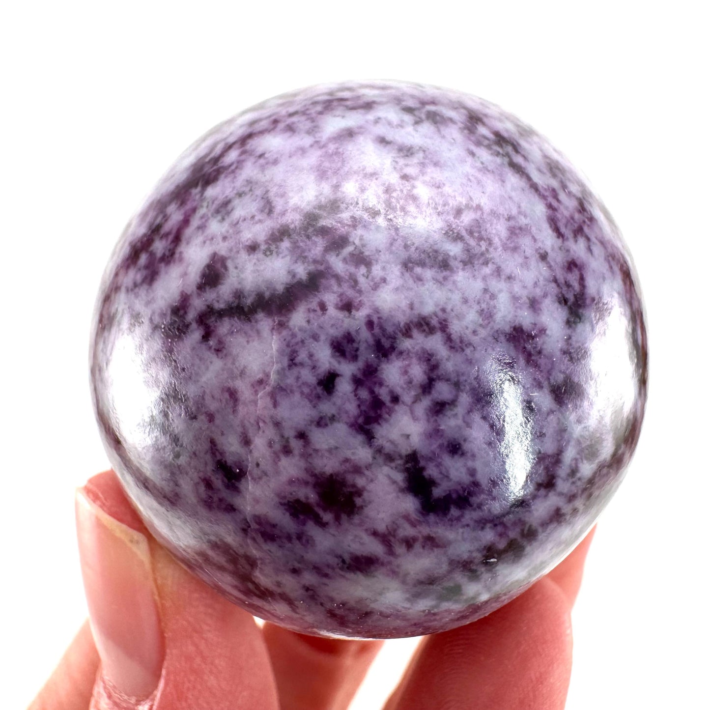 Kammererite Sphere (India) | polished kammererite crystal ball, crystal sphere