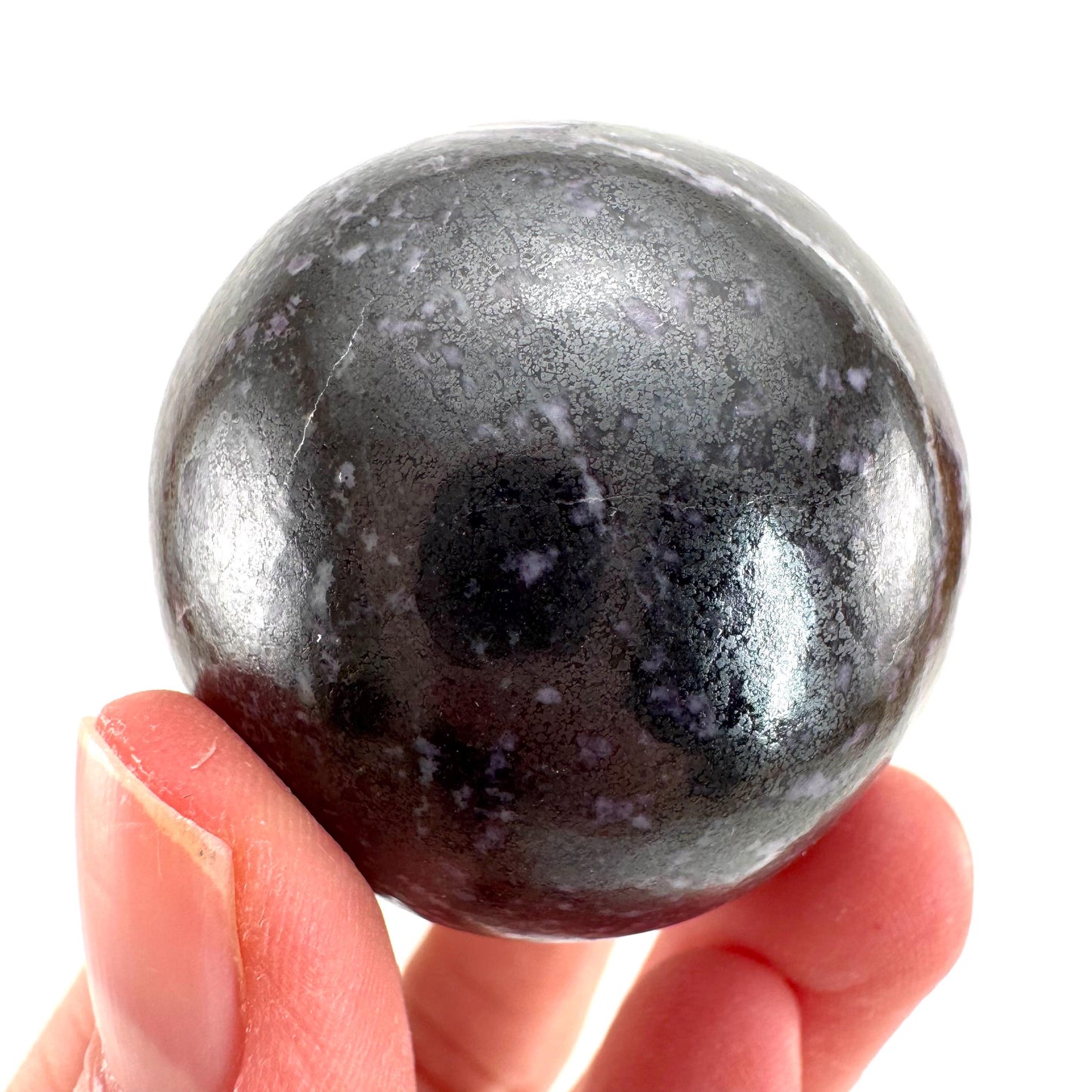 Kammererite Sphere (India) | polished kammererite crystal ball, crystal sphere