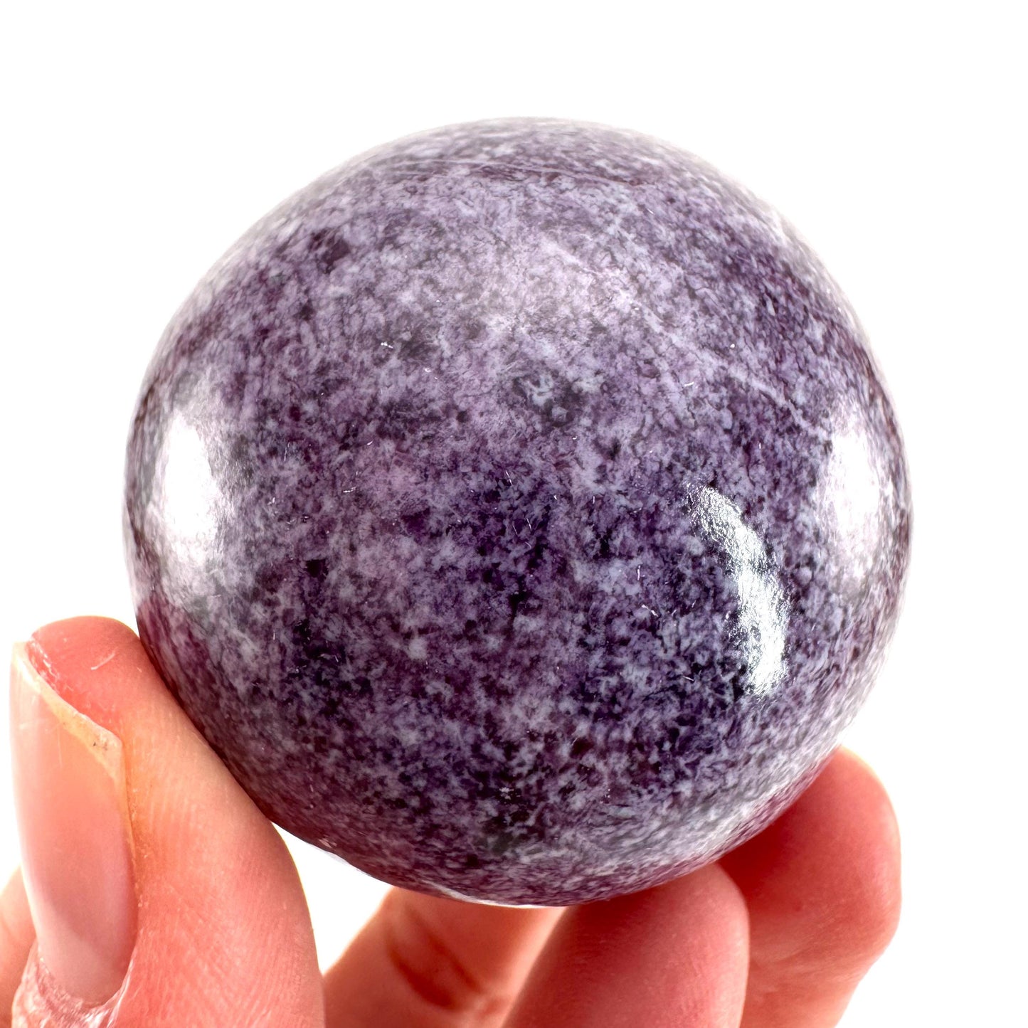 Kammererite Sphere (India) | polished kammererite crystal ball, crystal sphere