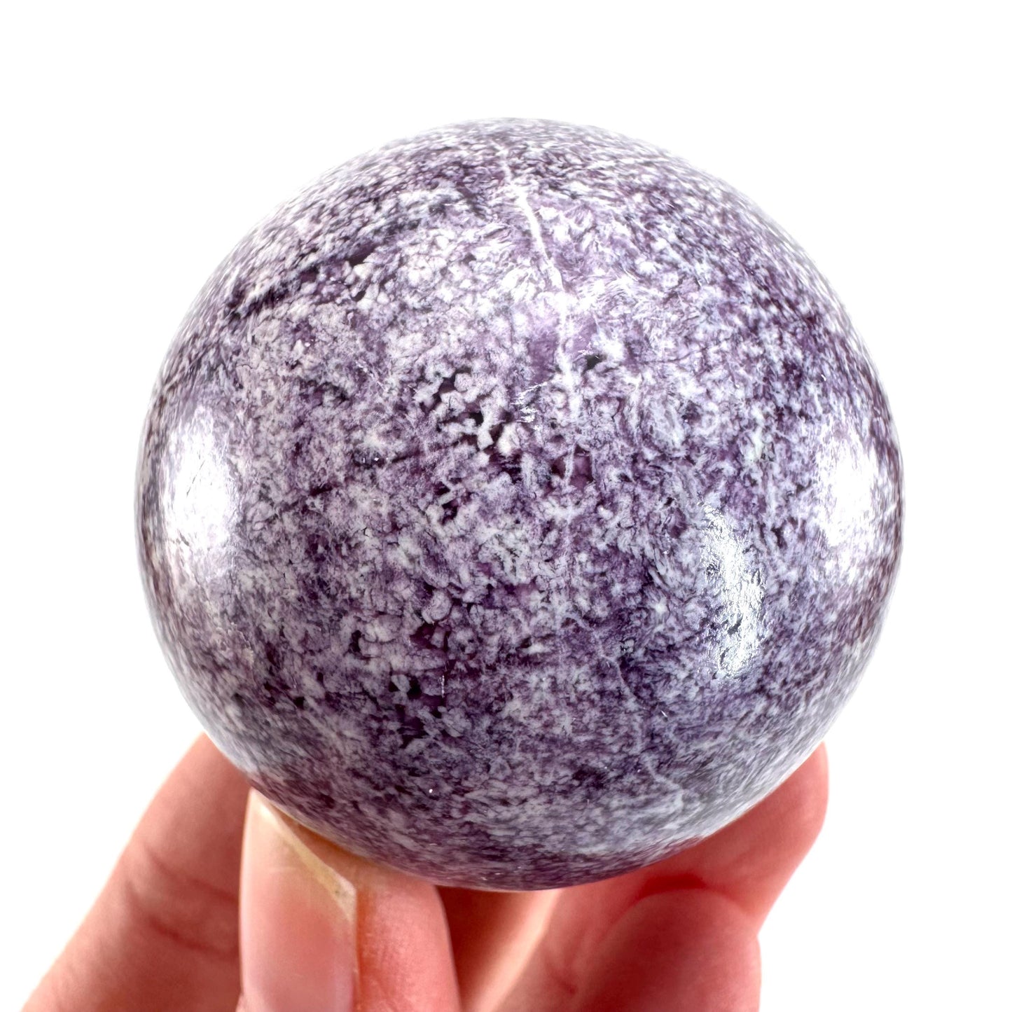 Kammererite Sphere (India) | polished kammererite crystal ball, crystal sphere