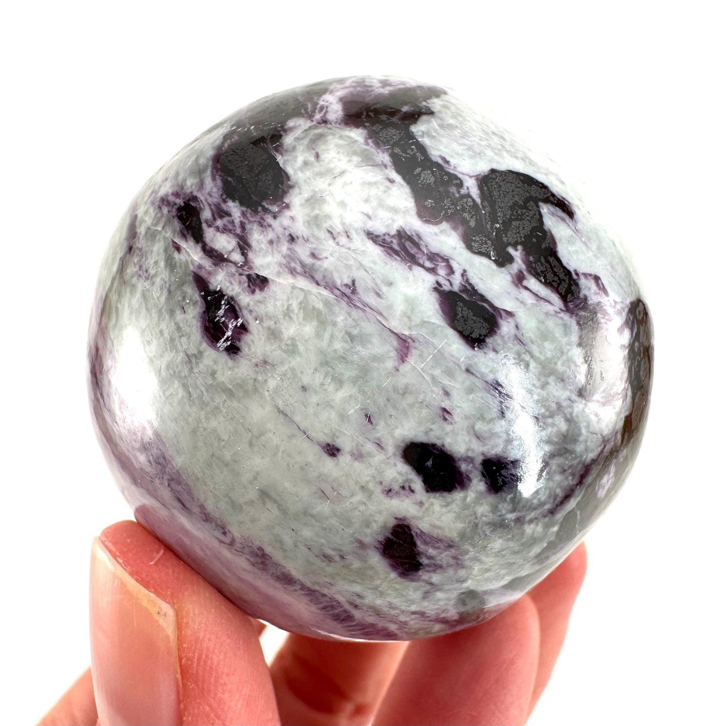 Kammererite Sphere (India) | polished kammererite crystal ball, crystal sphere