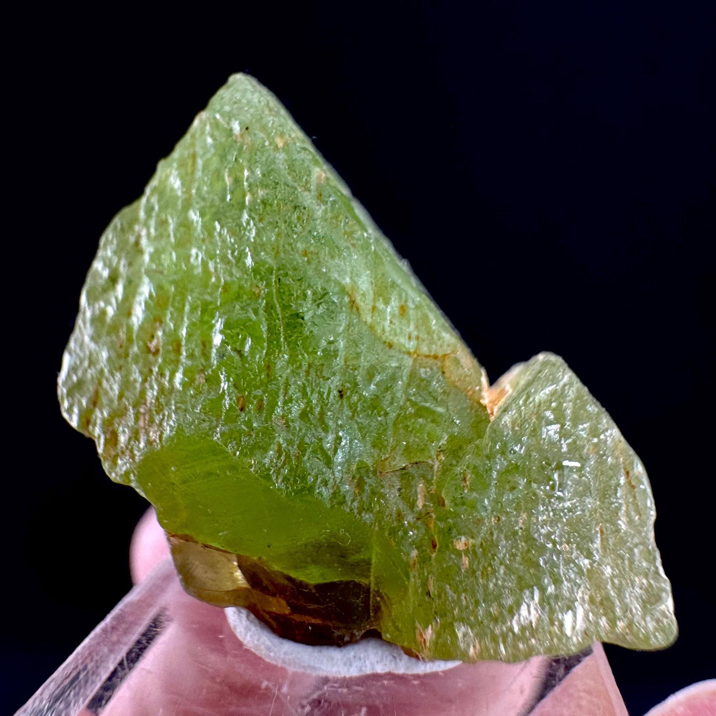 Peridot (Pakistan) | naturally terminated peridot crystal, mineral specimen