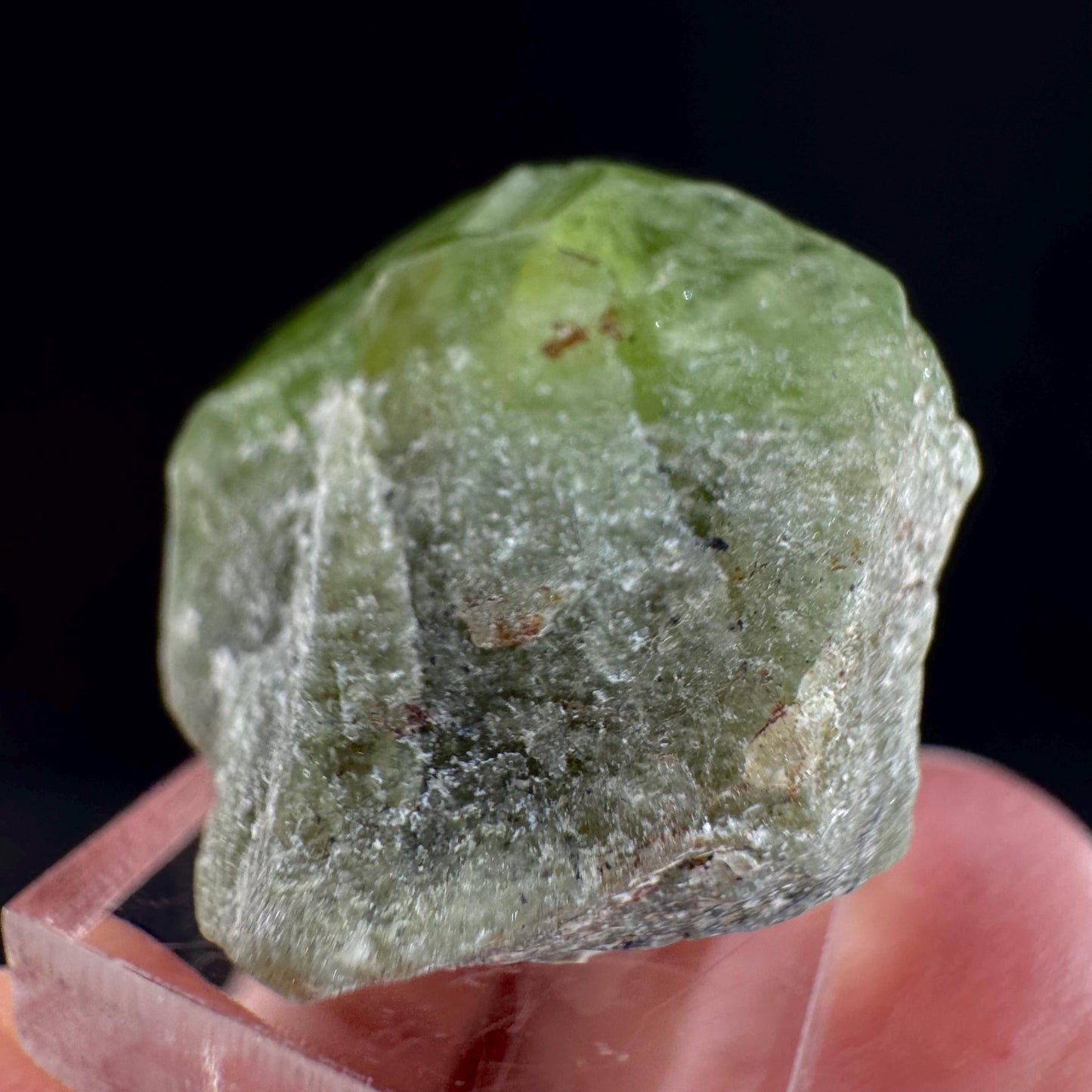 Peridot (Pakistan) | naturally terminated peridot crystal, mineral specimen